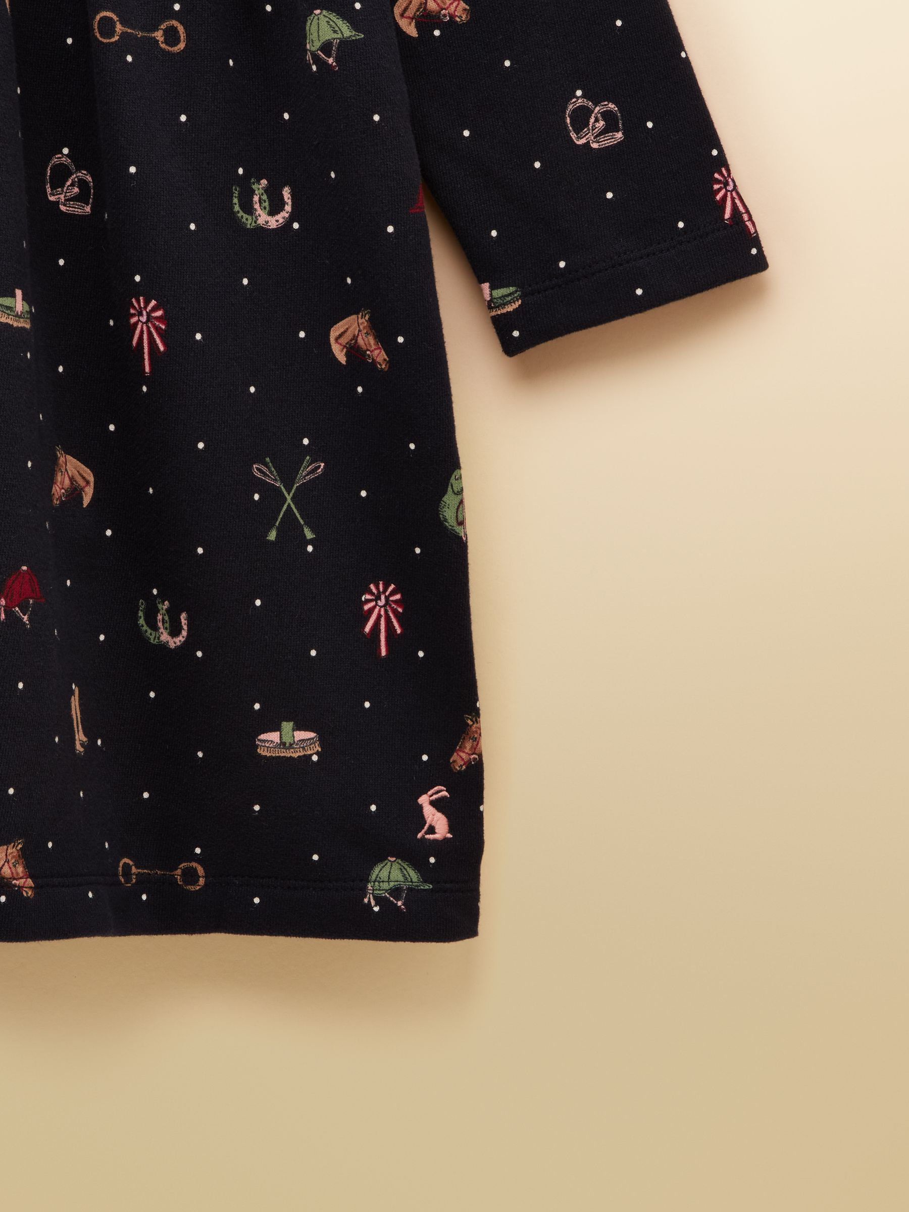 Girls' Emma Navy Long Sleeve Sweater Dress - Image 3 of 4