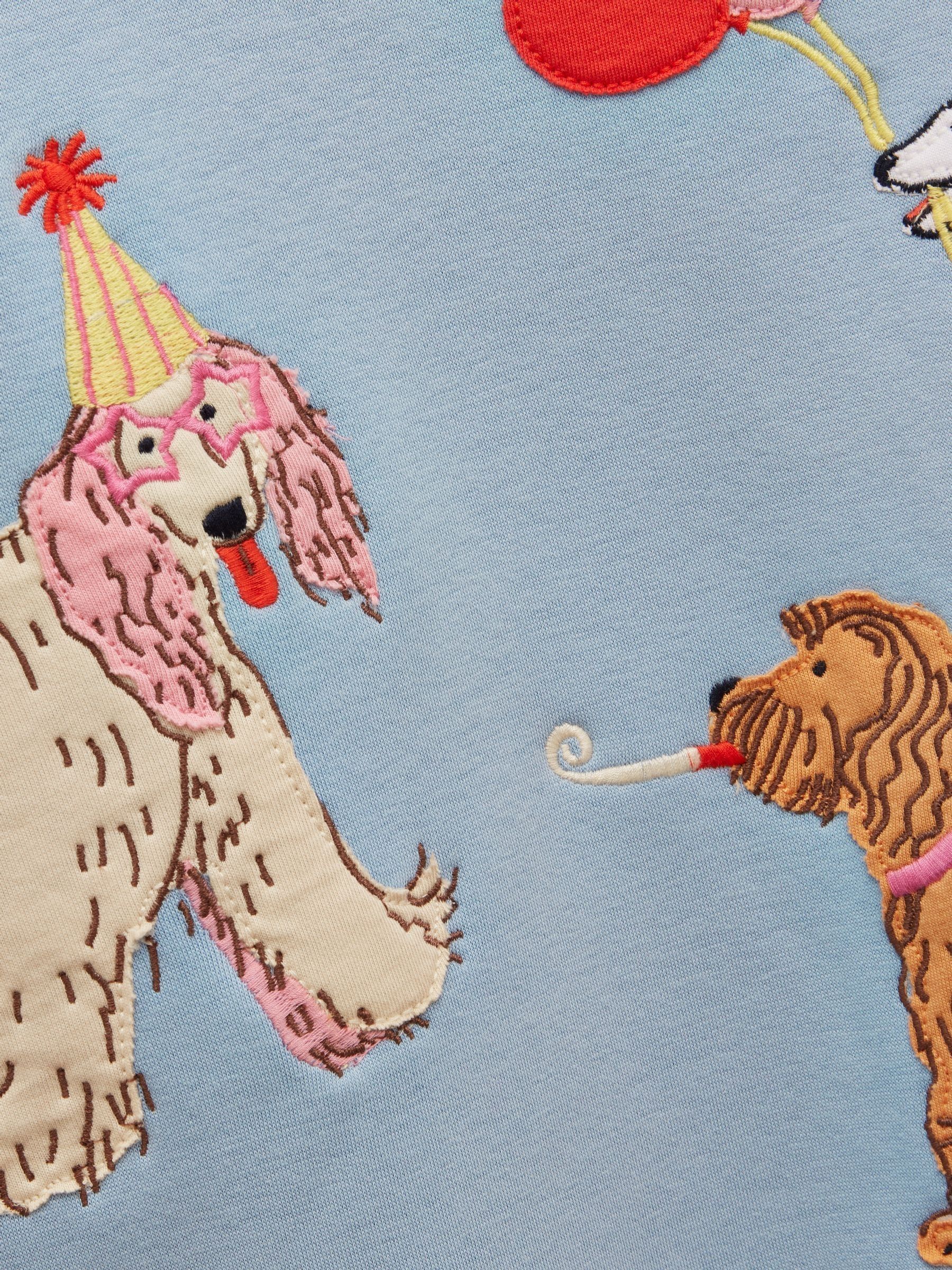 Kids' Mackenzie Blue Dog Sweatshirt With Faux Faur Lining - Image 4 of 5