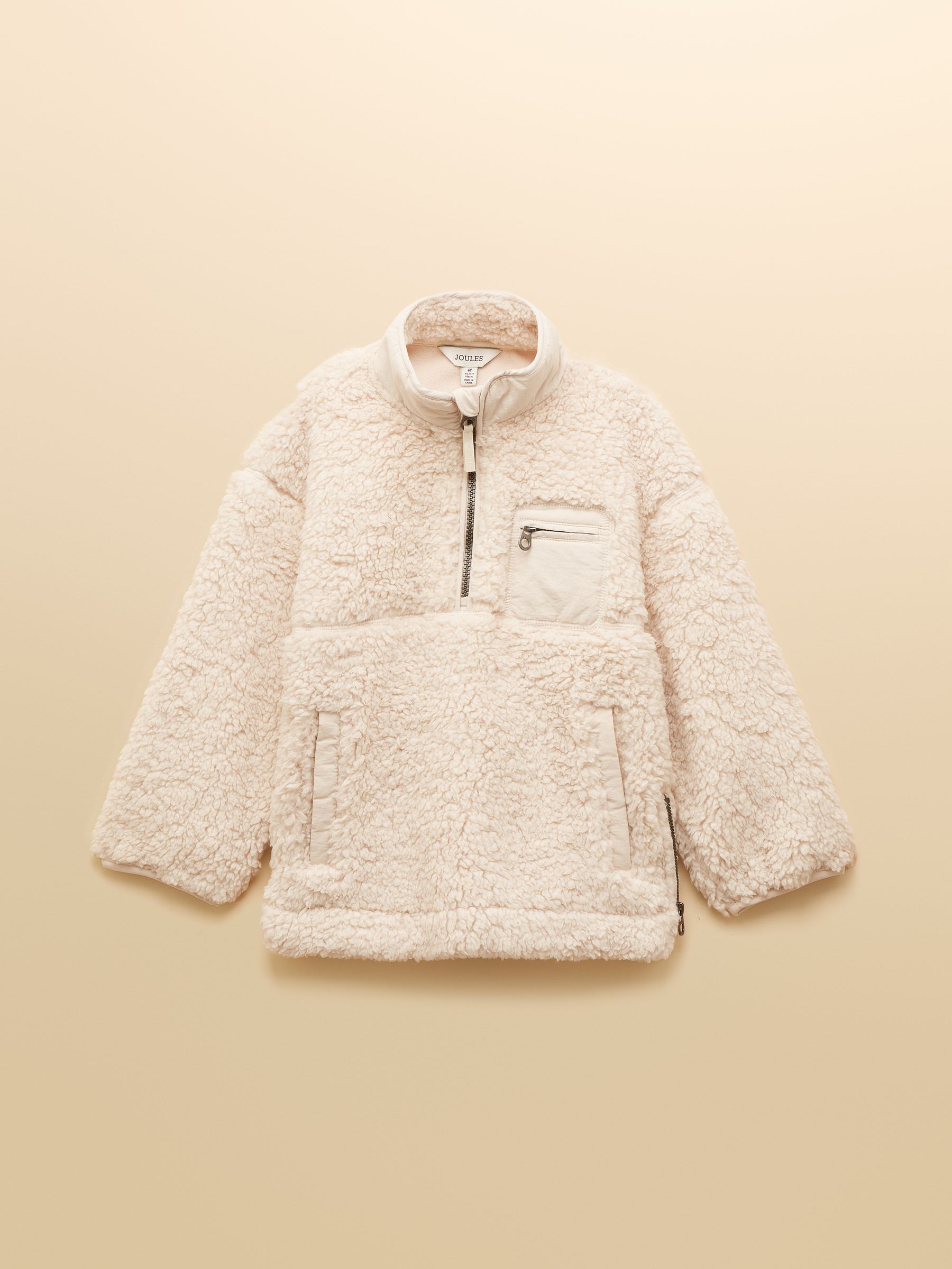 Girls' Tilly Cream Quarter Zip Fleece - Image 4 of 7