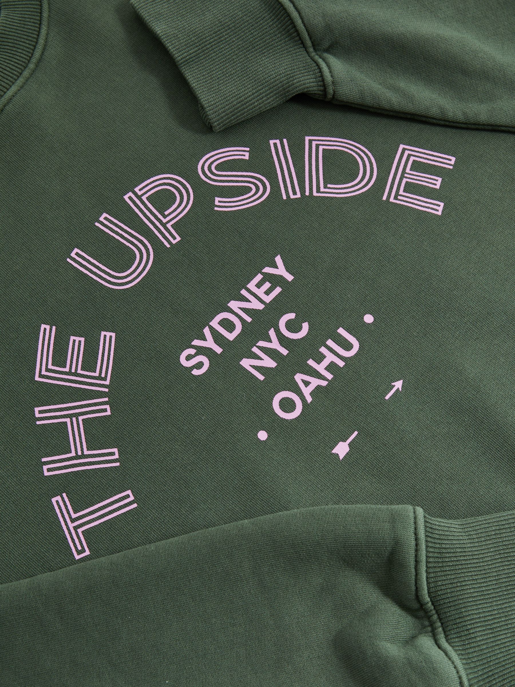 The Upside Organic-Cotton Crew-Neck Sweatshirt in Green - Image 6 of 6