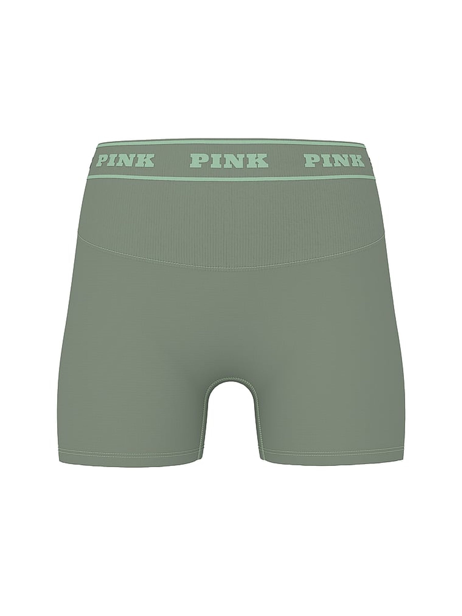 Faded Sage Green Seamless Logo Shorts - Image 3 of 3