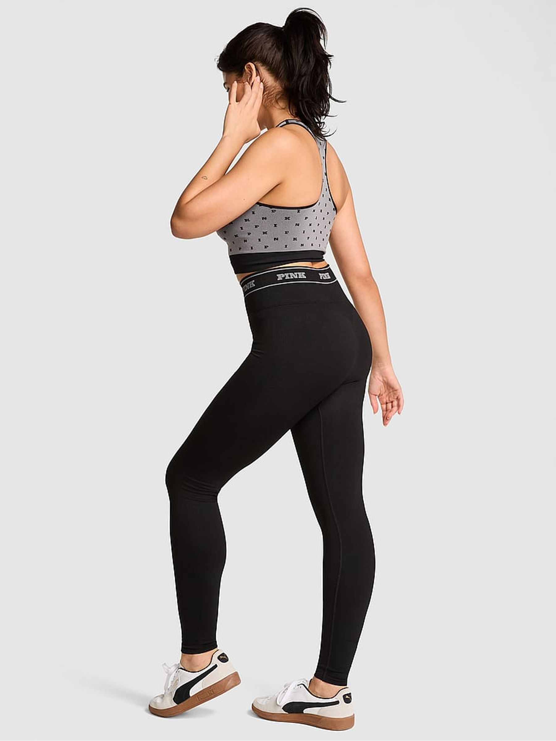 Back Regular Seamless Logo Leggings - Image 2 of 3