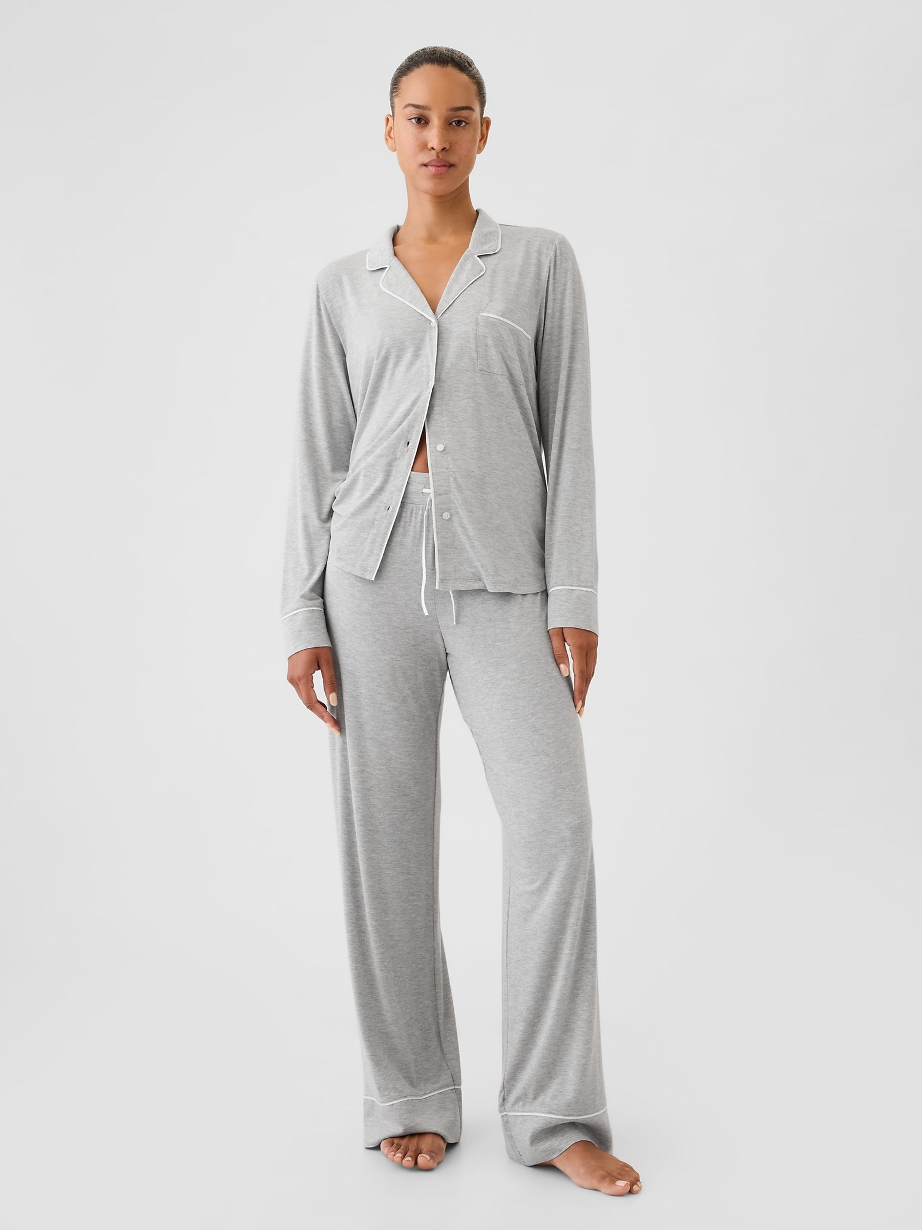 Grey Modal Pyjama Bottoms - Image 1 of 3
