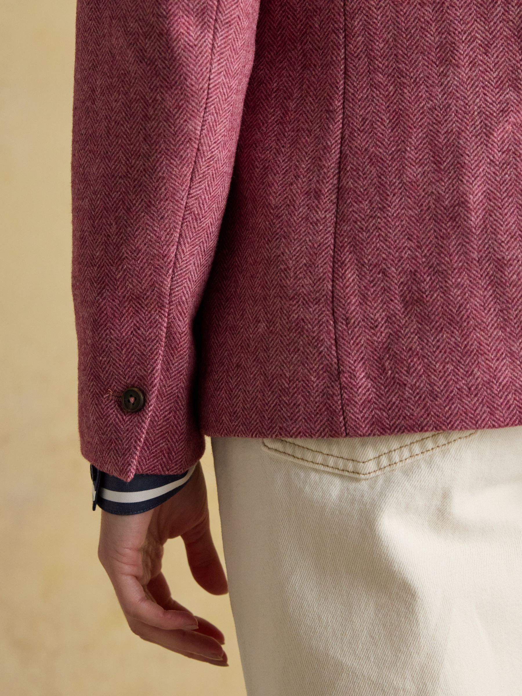 Aspley Pink Wool-Rich Tweed Blazer - Image 6 of 8