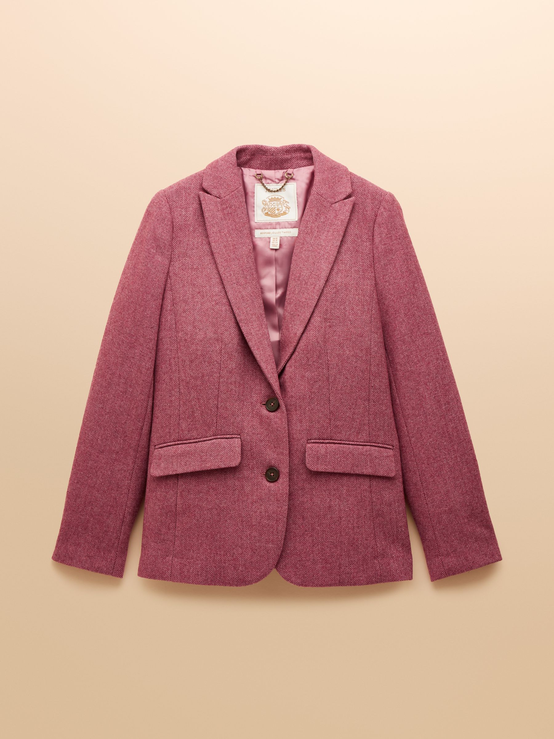 Aspley Pink Wool-Rich Tweed Blazer - Image 8 of 8
