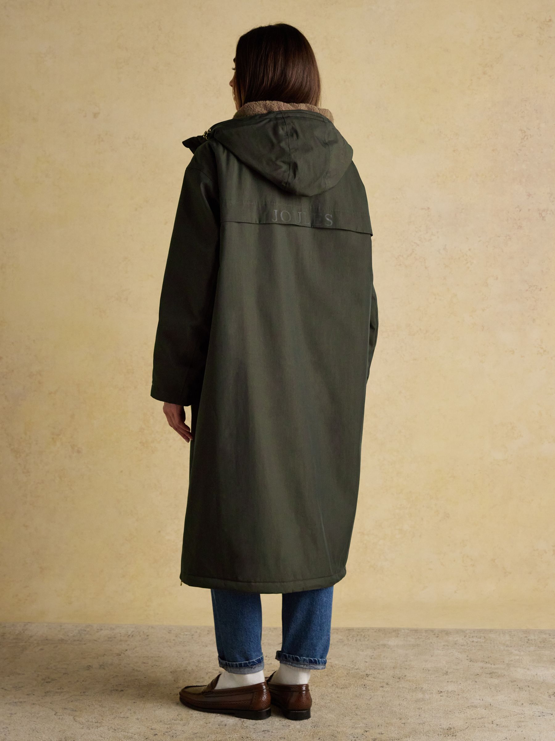 Coverall Green Oversized Fleece Lined Waterproof Coat - Image 2 of 13