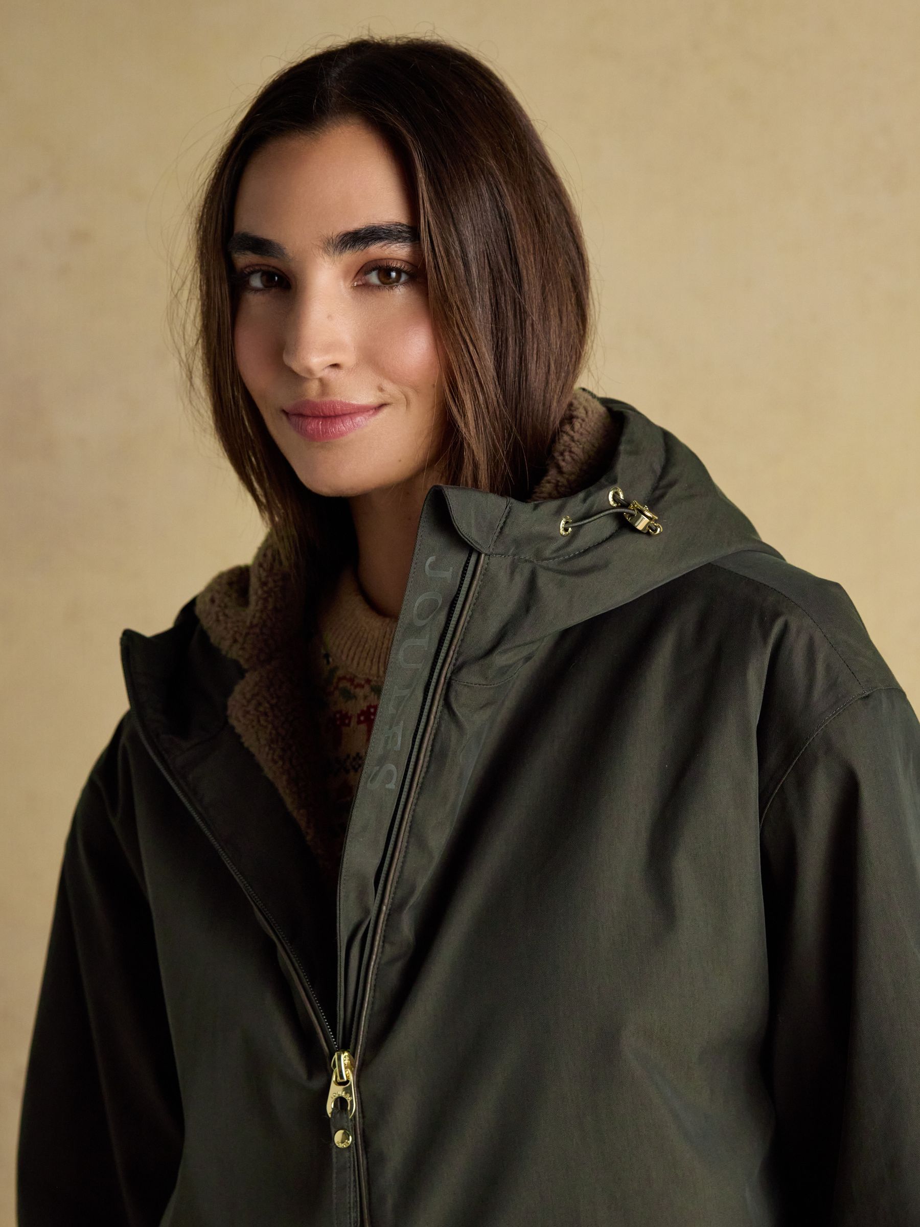 Coverall Green Oversized Fleece Lined Waterproof Coat - Image 5 of 13