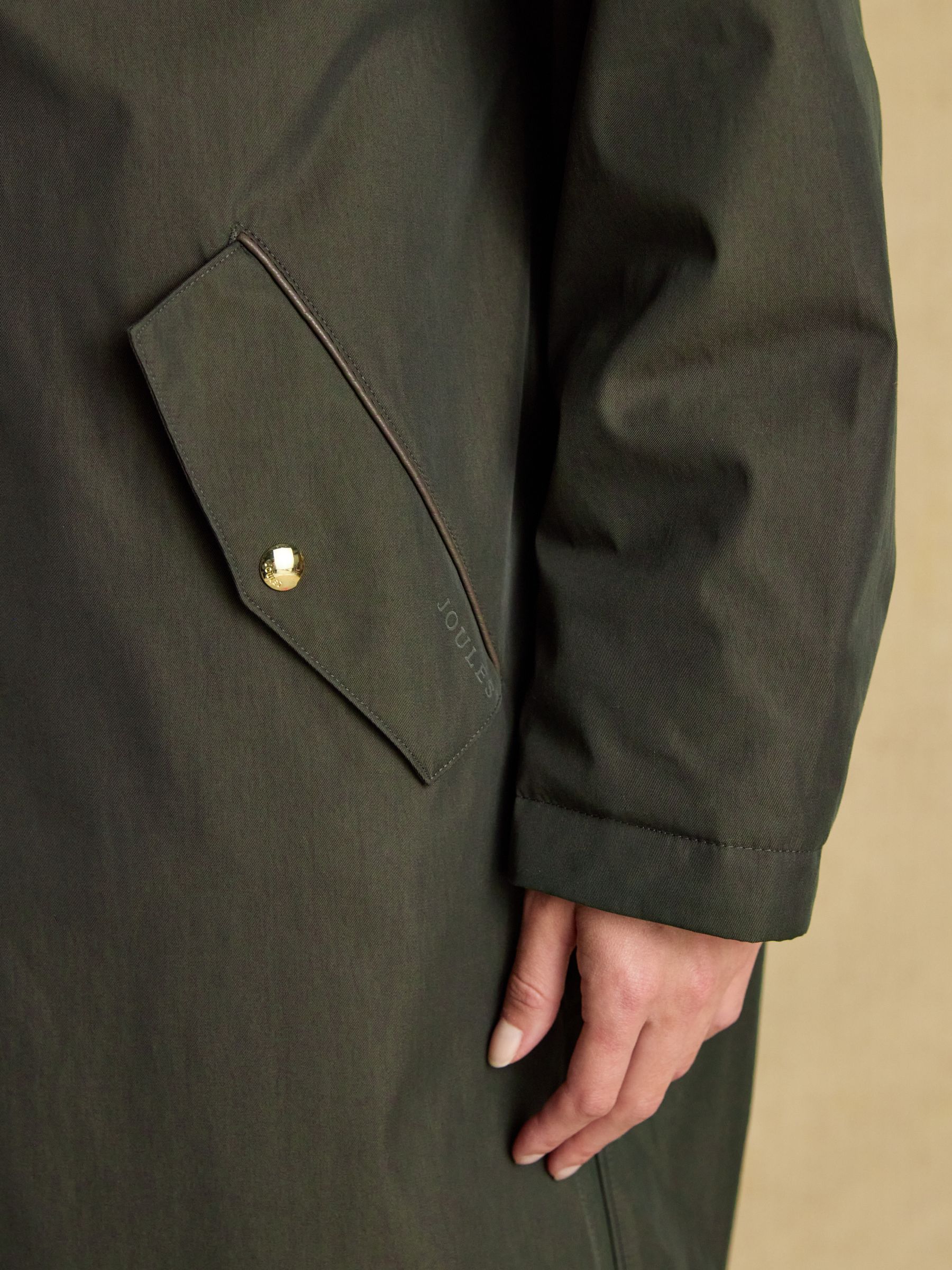 Coverall Green Oversized Fleece Lined Waterproof Coat - Image 7 of 13