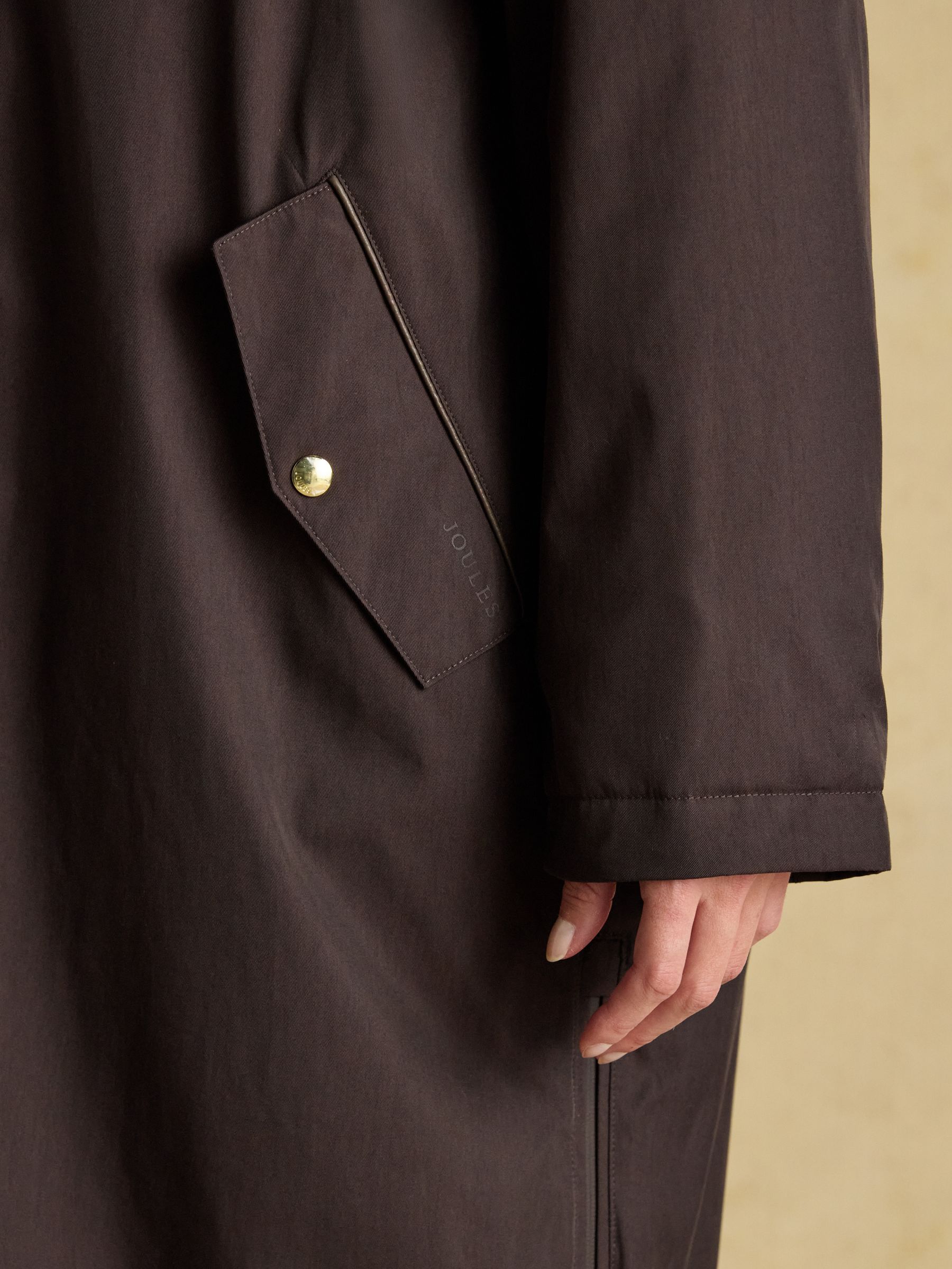 Coverall Brown Oversized Fleece Lined Waterproof Coat - Image 11 of 17