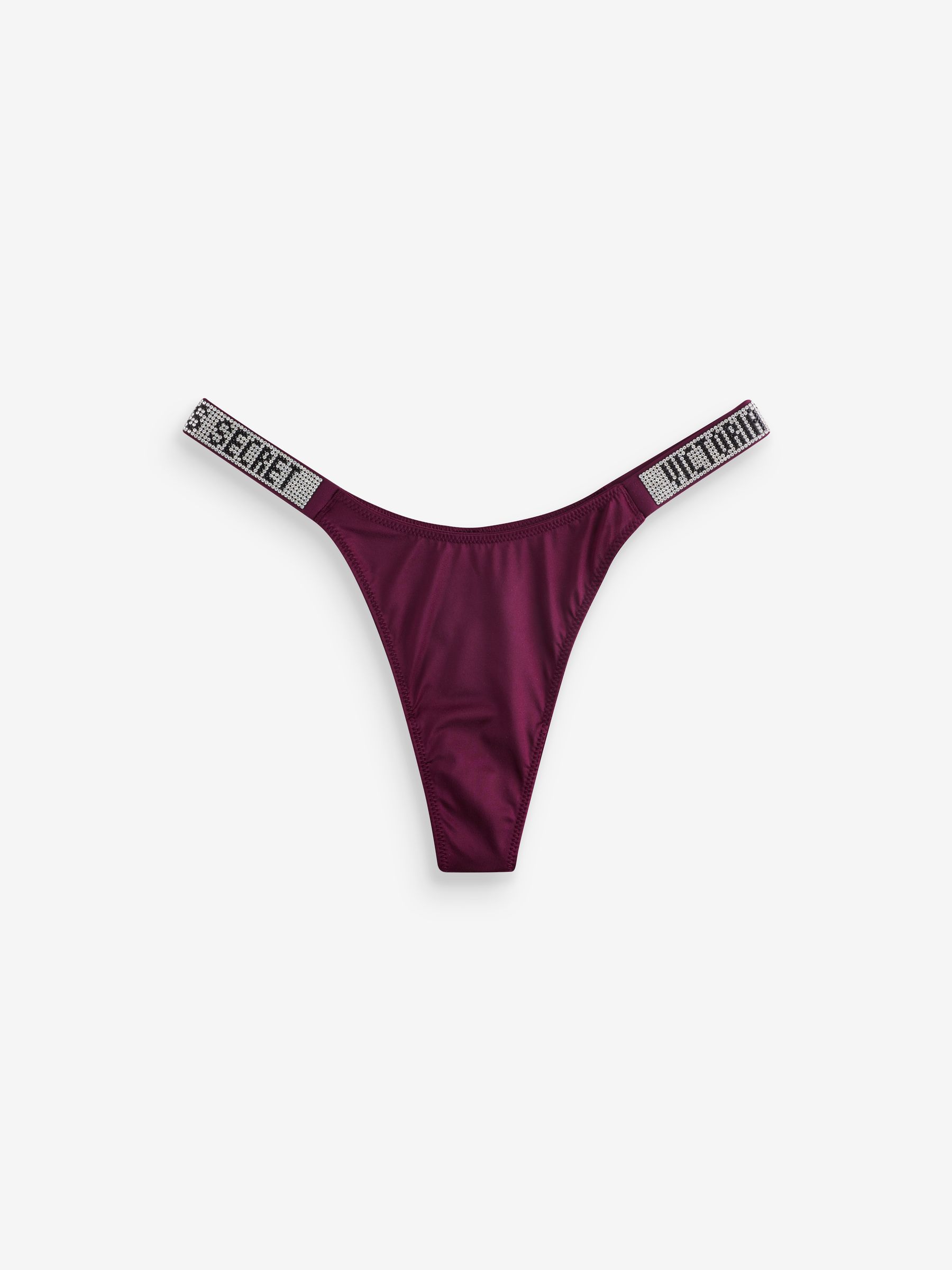 Kir Red Thong Shine Strap Knickers - Image 1 of 3