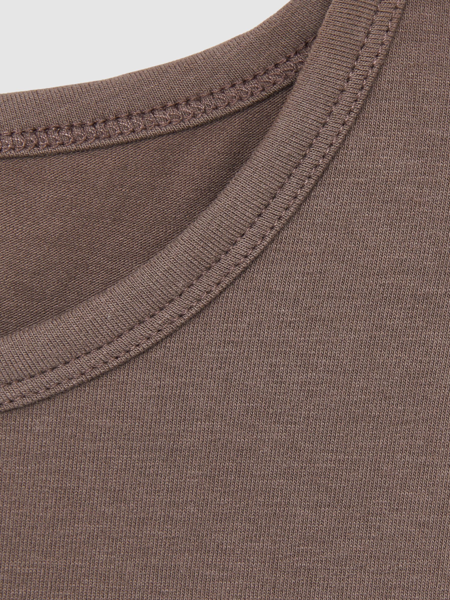 Stretch-Cotton Crew-Neck T-Shirt in Mink - Image 6 of 6