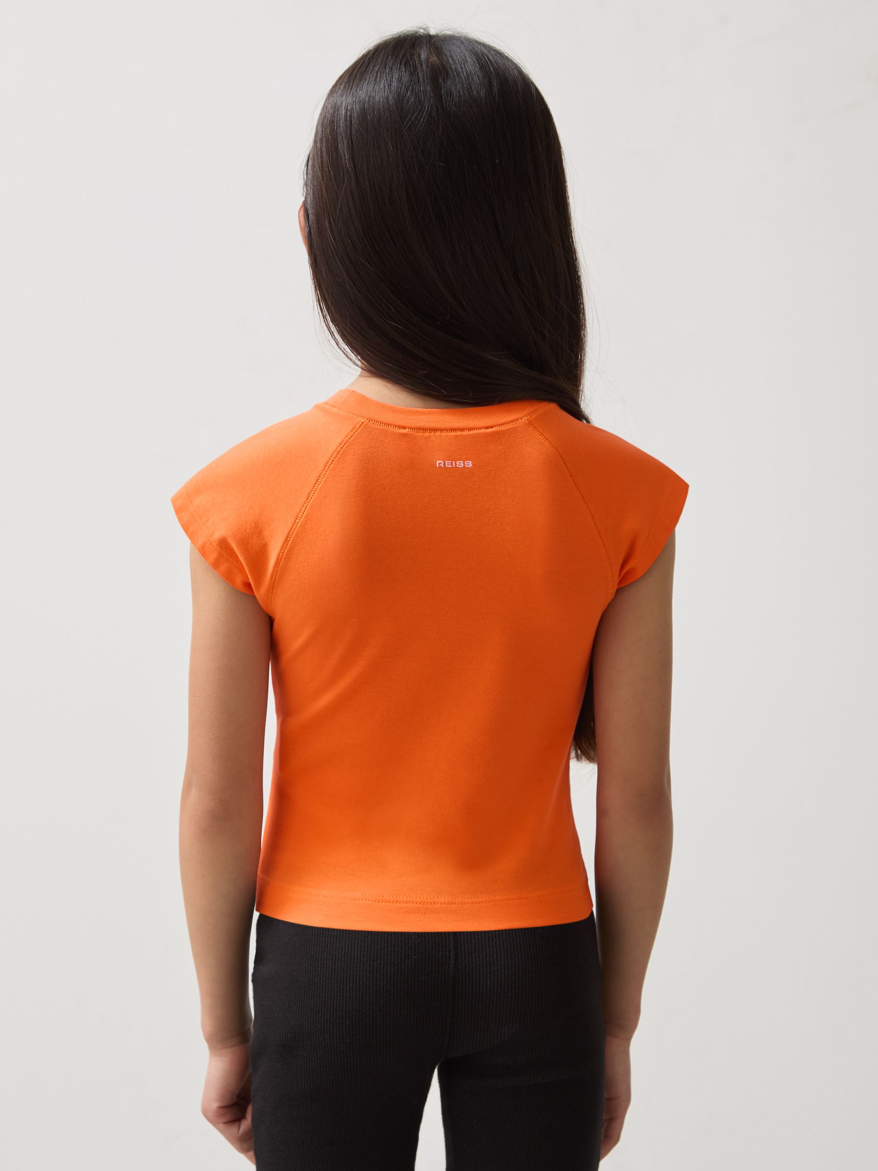 9-13 yrs McLaren F1 Team Cropped Logo T-Shirt in Orange - Image 4 of 5