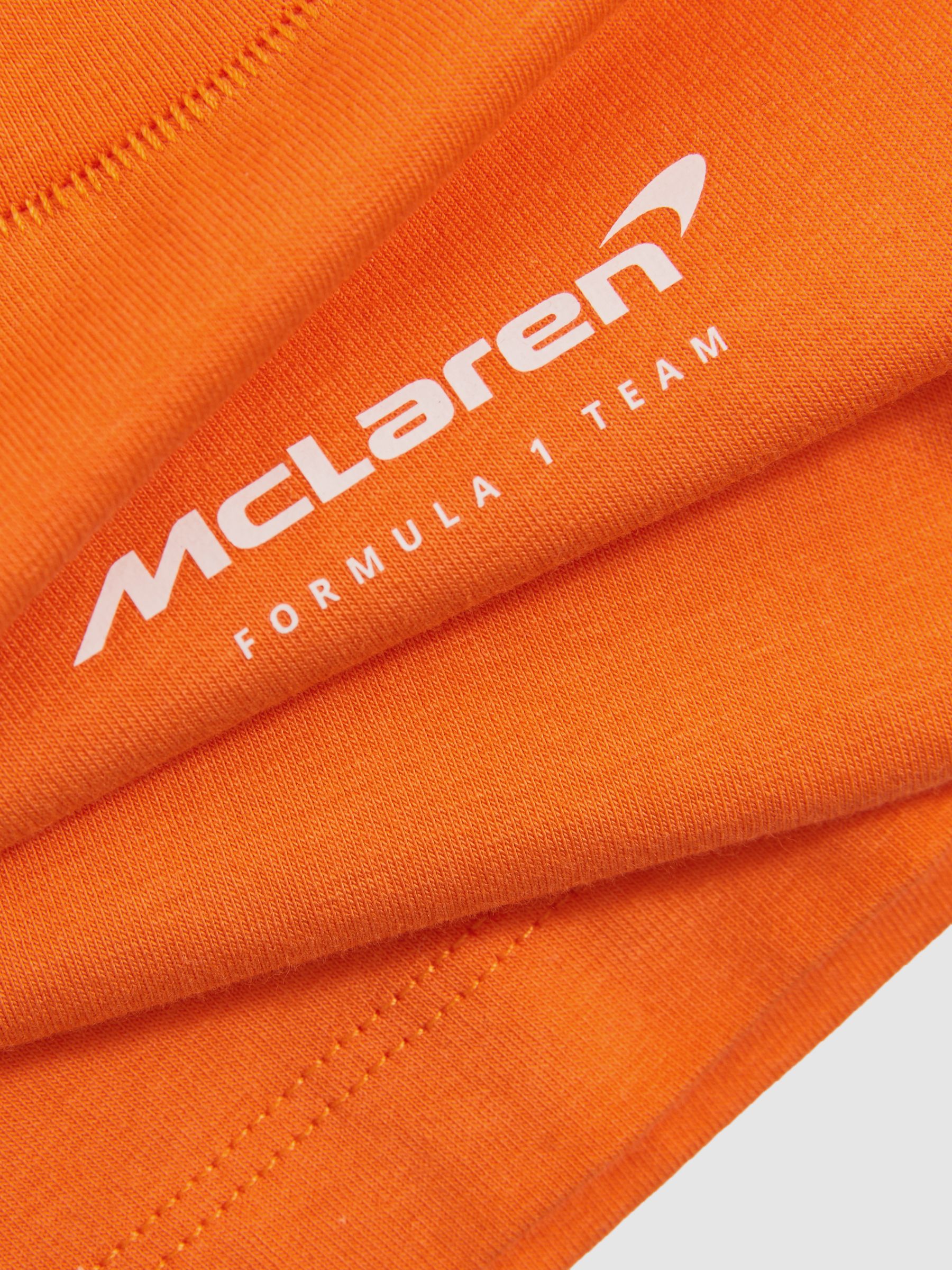 9-13 yrs McLaren F1 Team Cropped Logo T-Shirt in Orange - Image 5 of 5