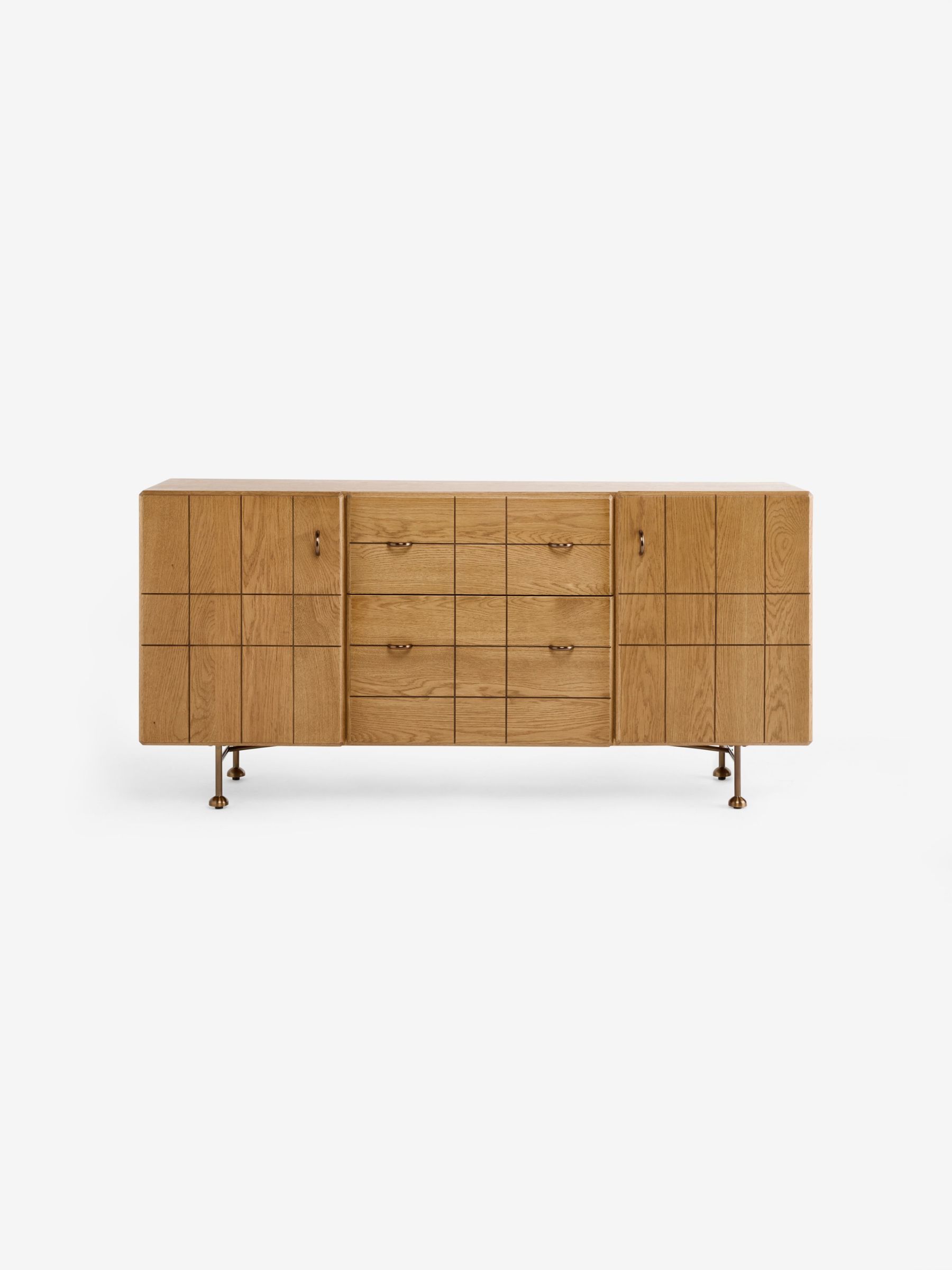 Corin Large Sideboard in Oak - Image 6 of 6