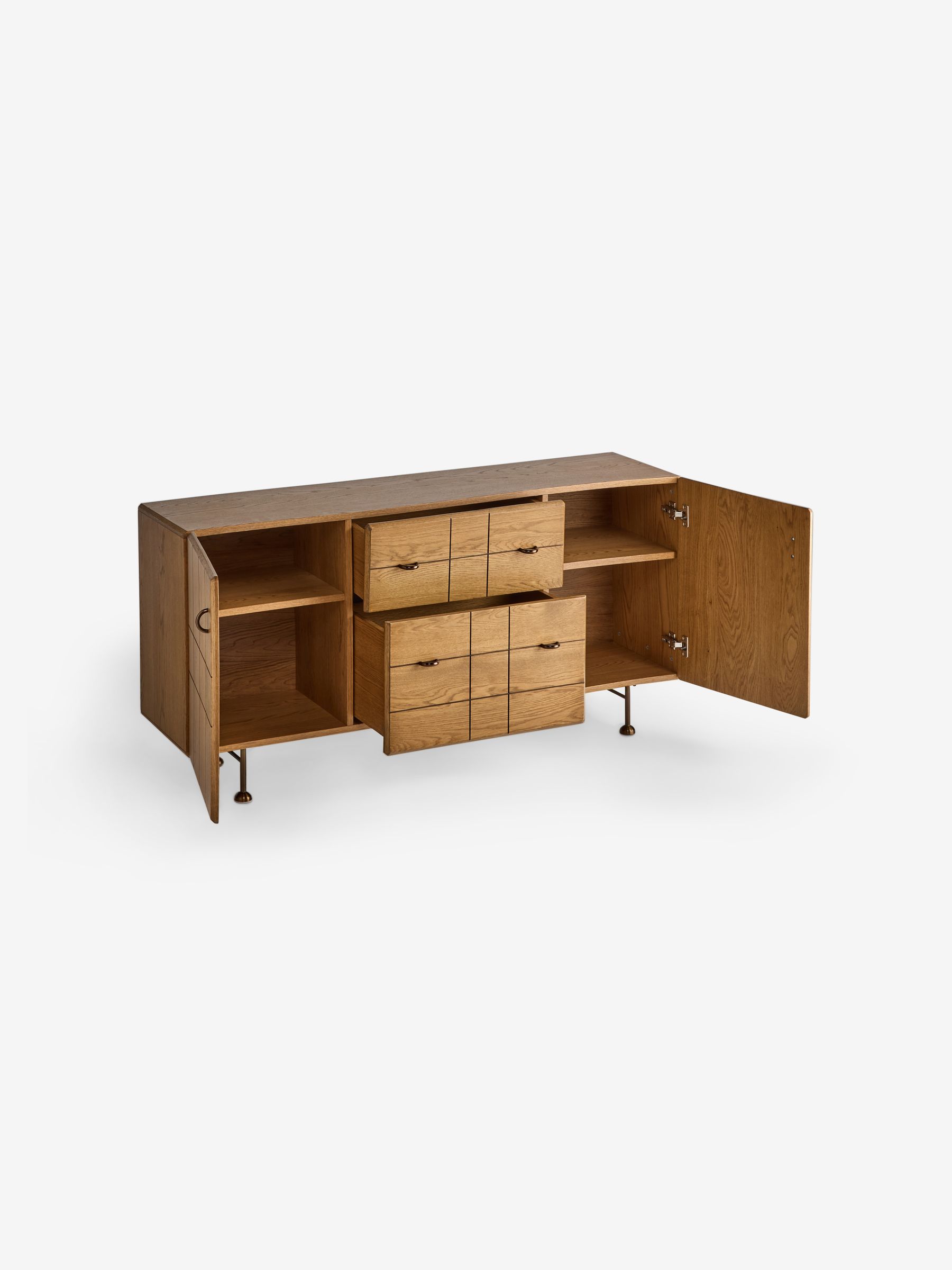 Corin Large Sideboard in Oak - Image 7 of 7
