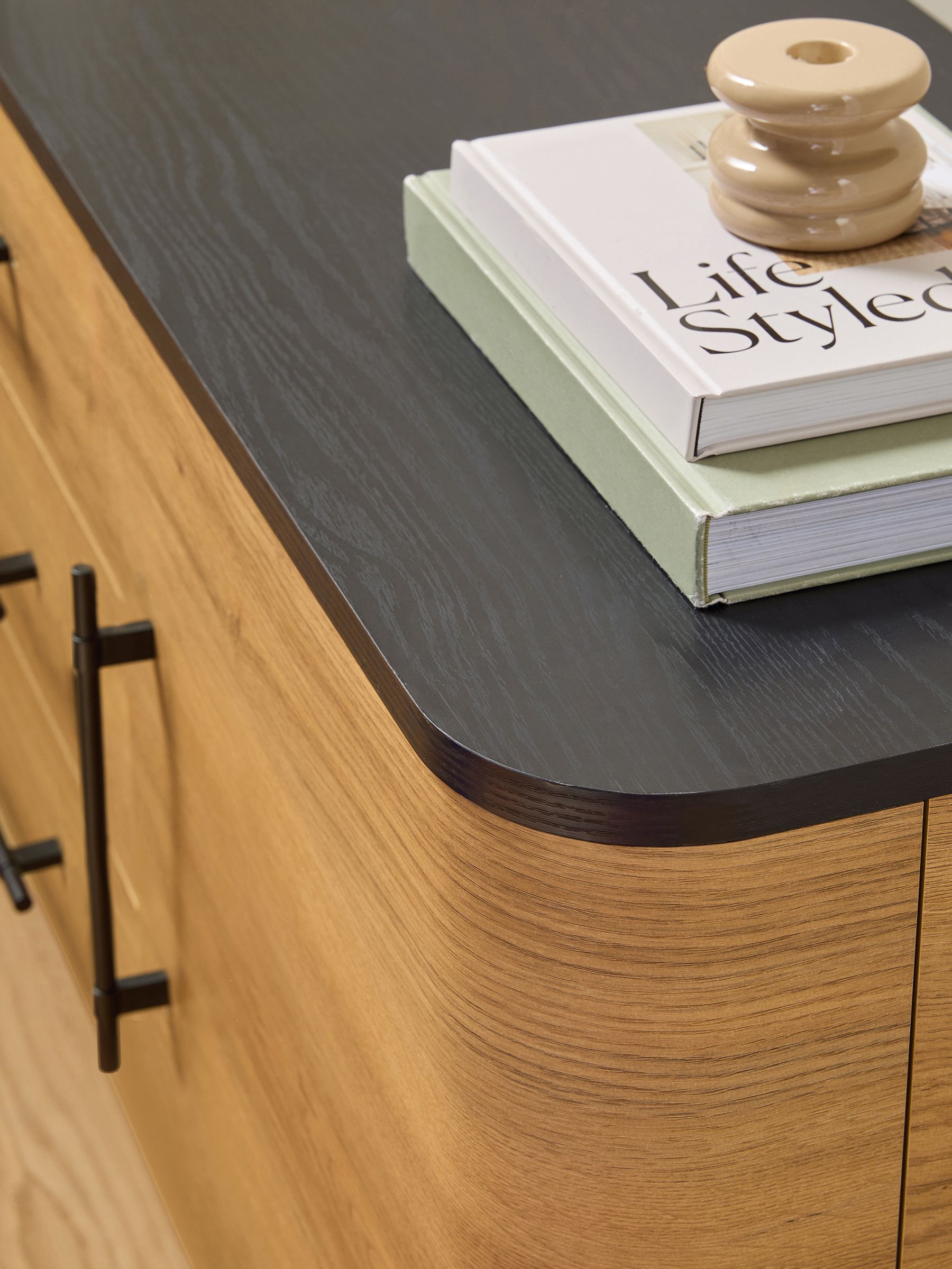 Zeke Large Sideboard in Oak Effect - Image 2 of 5