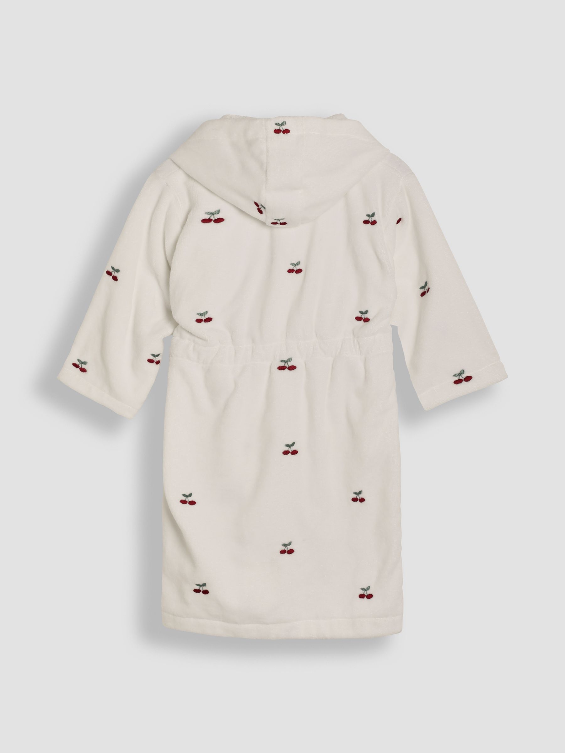 White Cherry Personalised Towelling Robe - Image 4 of 6