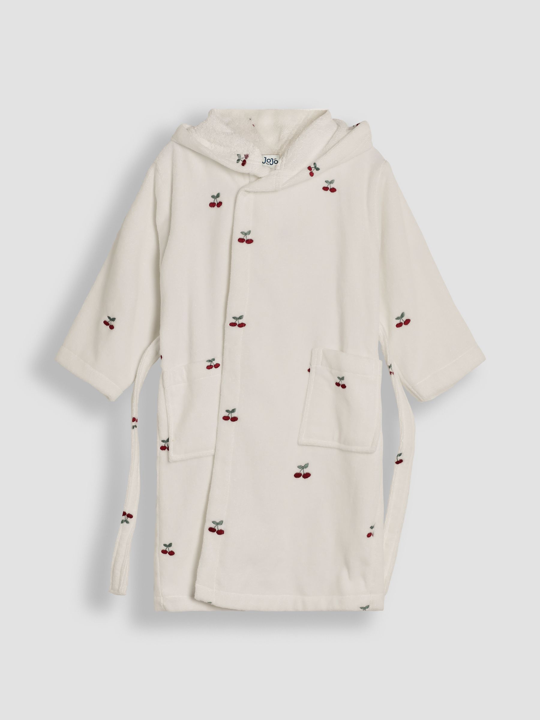 White Cherry Personalised Towelling Robe - Image 5 of 6