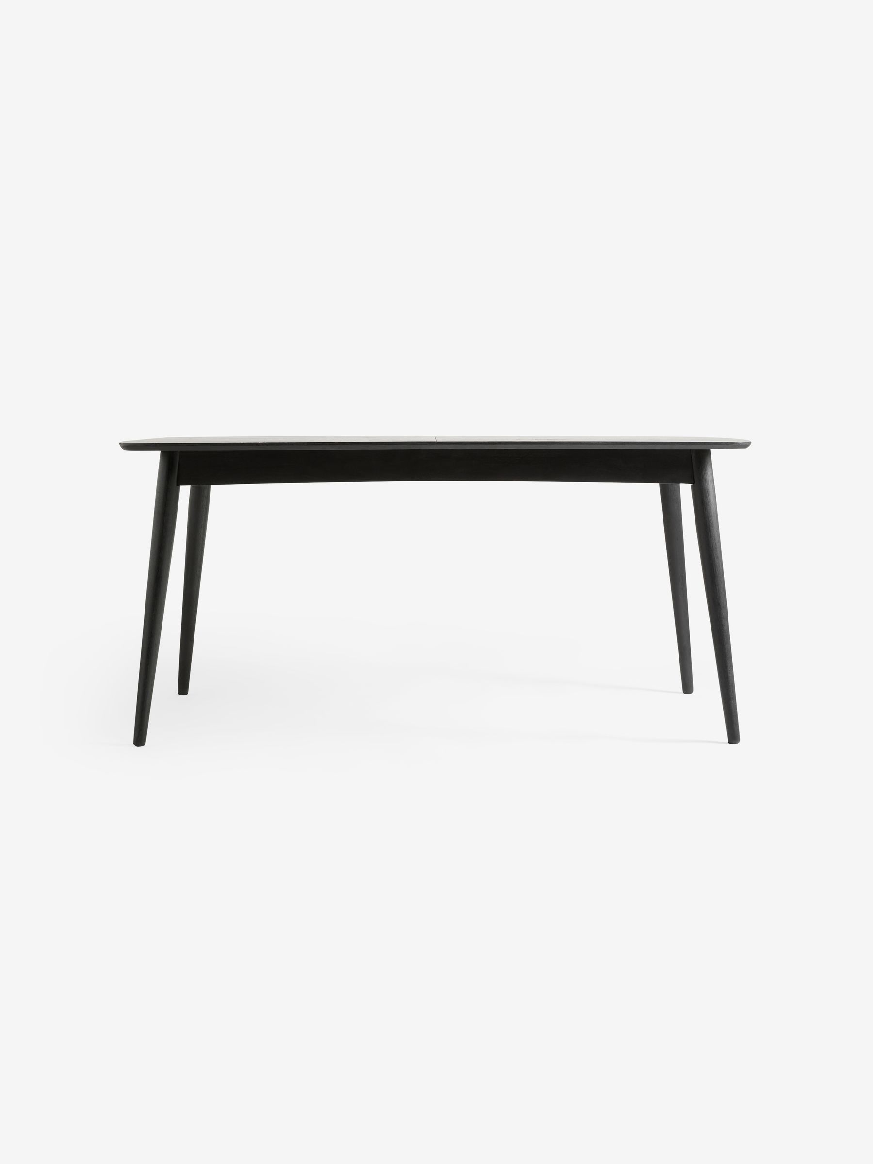 Black Stain Oak Deauville Rectangular 6 to 8 Seater Extending Dining Table - Image 7 of 7