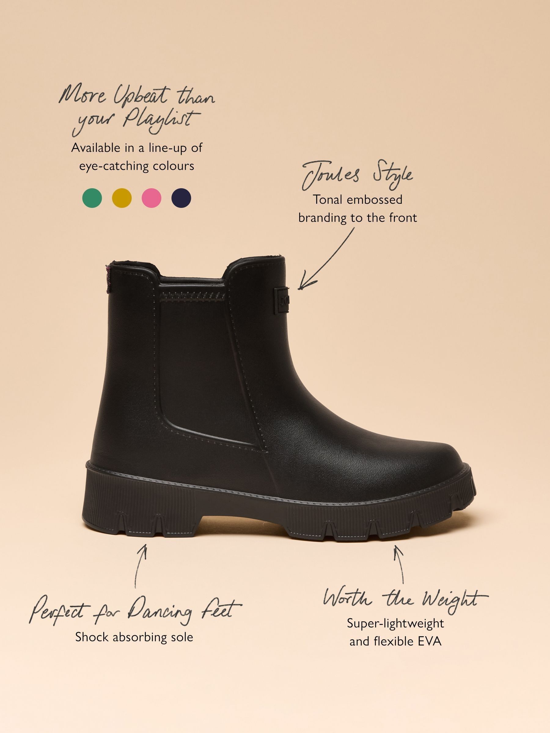 Raindance Black Lightweight Ankle Wellies - Image 6 of 7