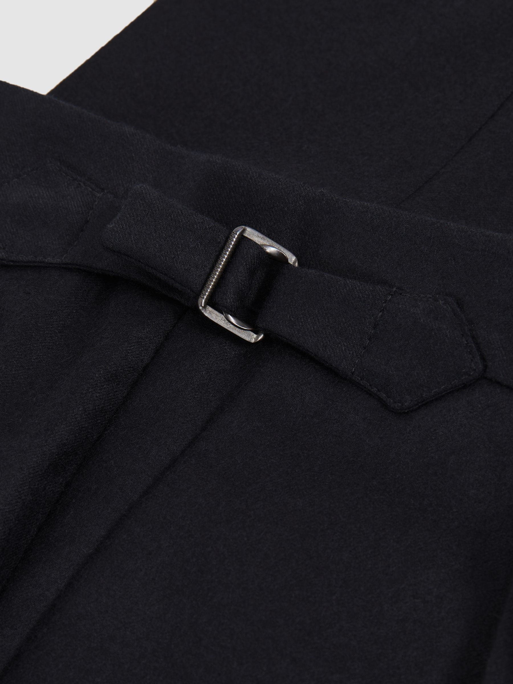 Cotton-Blend Tapered Trousers in Navy - Image 6 of 6