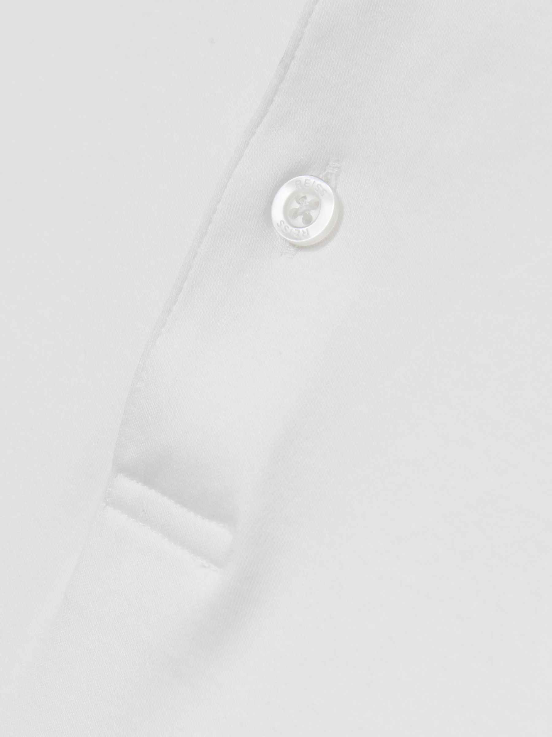 Cotton Short-Sleeve Polo Shirt in White - Image 5 of 5