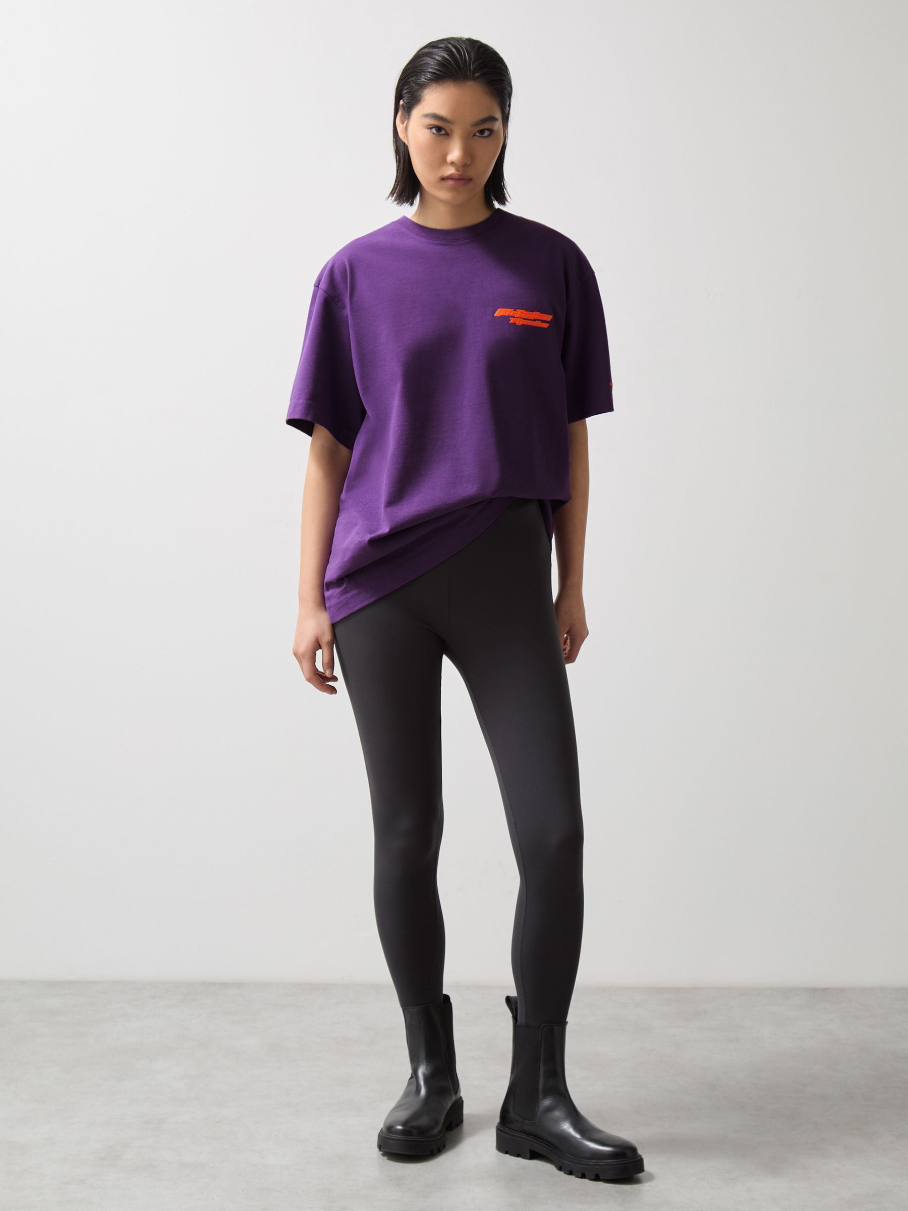 McLaren F1 Team Oversize Logo T-Shirt Unisex Fit in Purple - Image 6 of 9