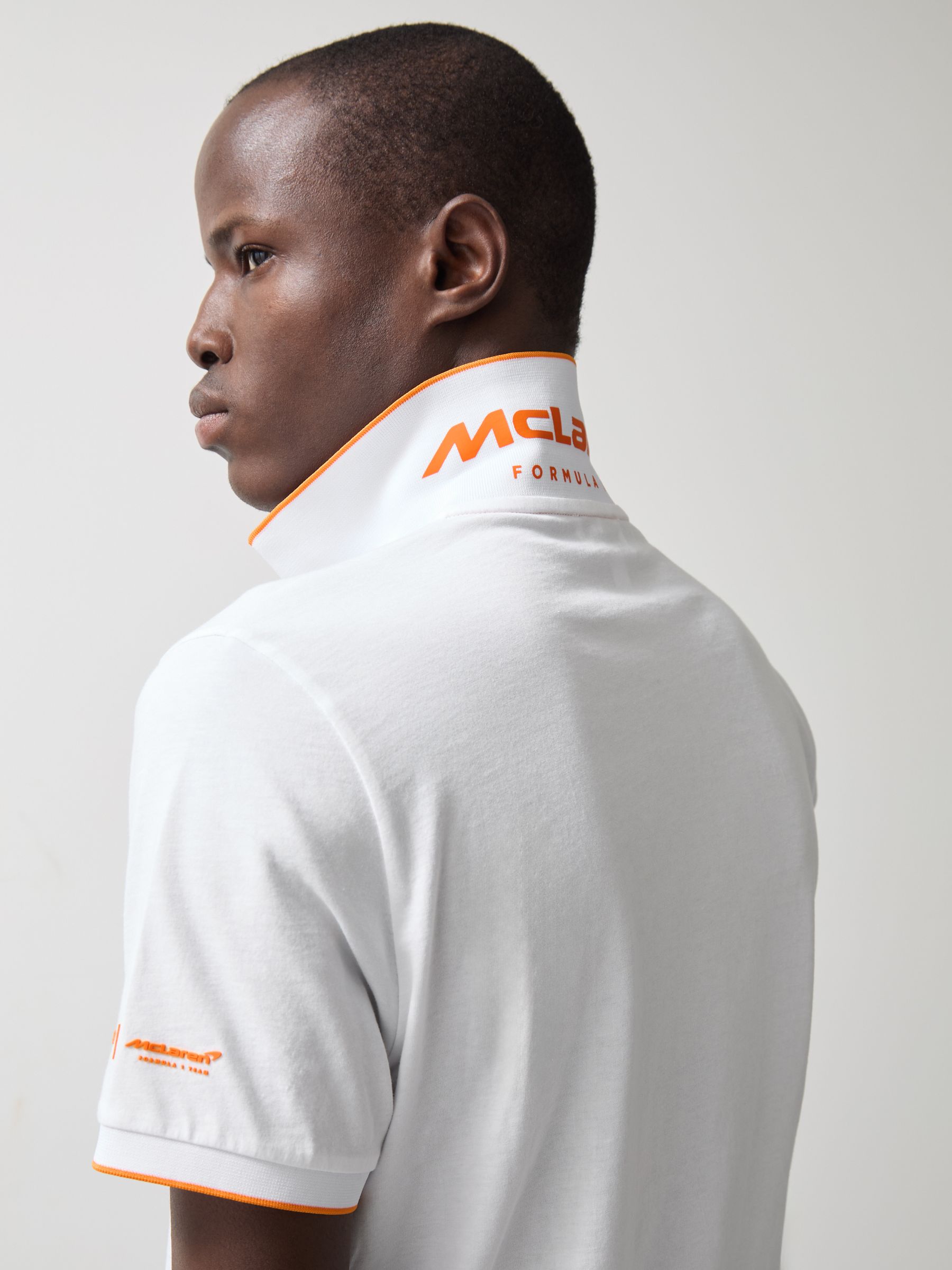 McLaren F1 Team Cotton Polo Shirt in White - Image 4 of 9