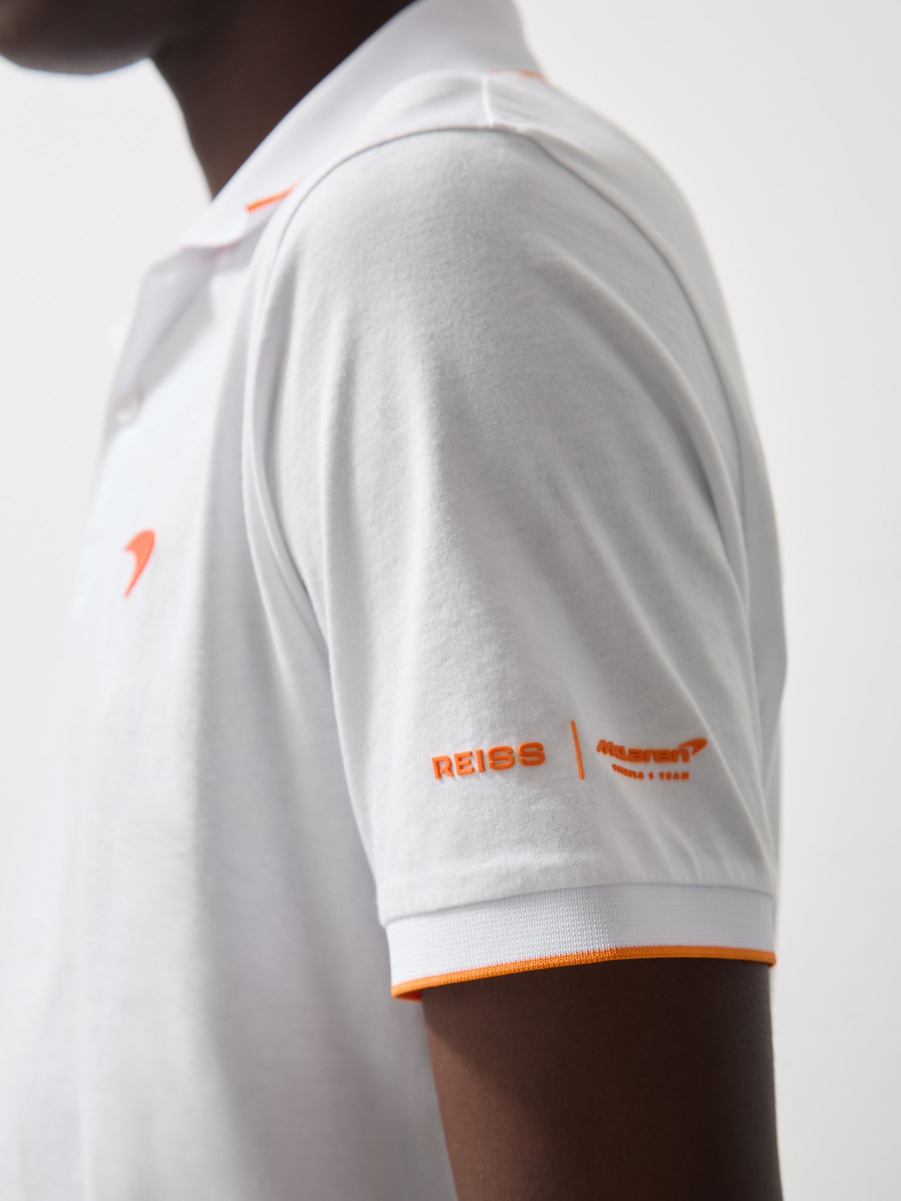McLaren F1 Team Cotton Polo Shirt in White - Image 6 of 9