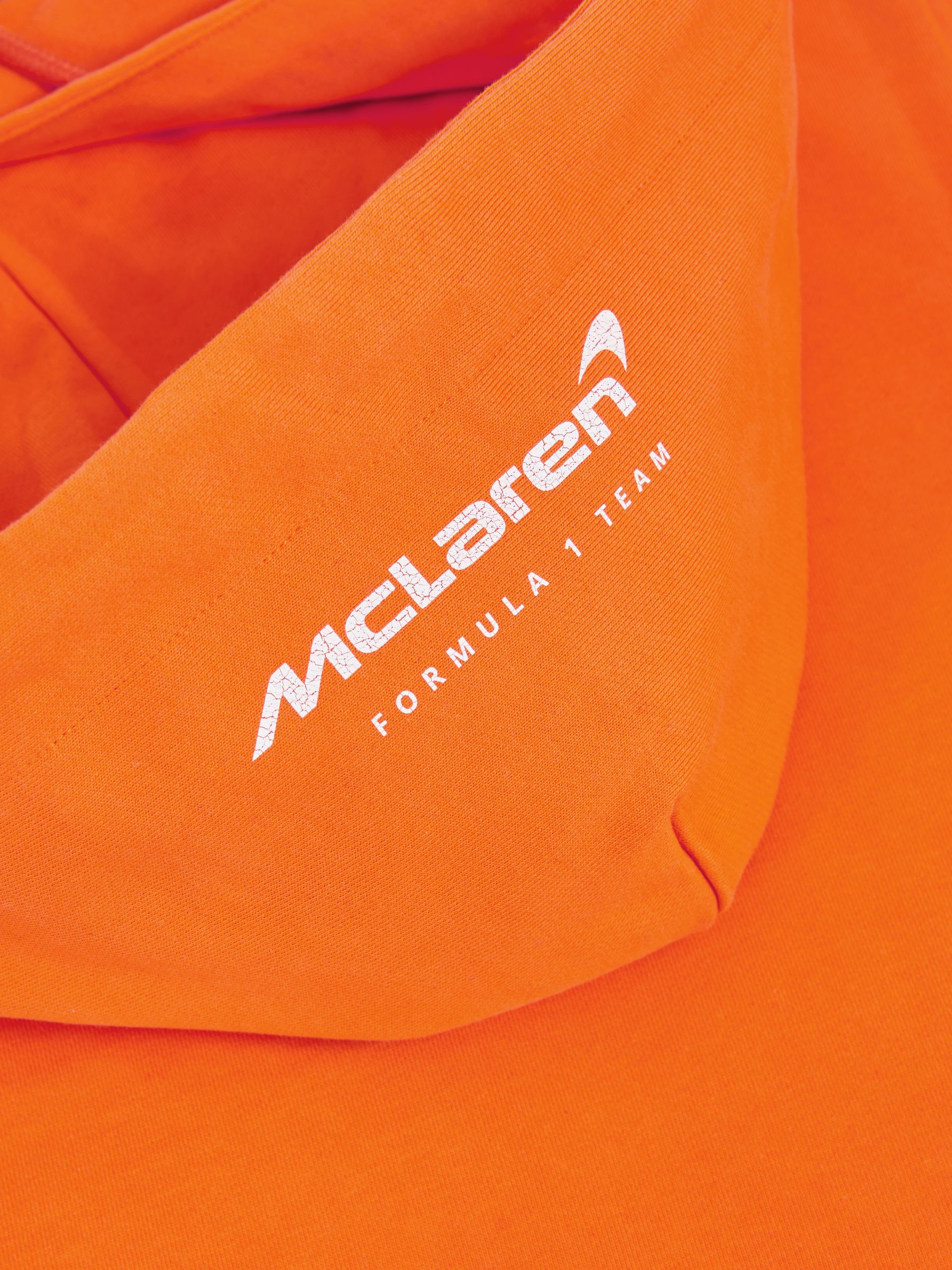 McLaren F1 Team Oversize Toggle Hoodie Unisex Fit in Papaya Orange - Image 6 of 7