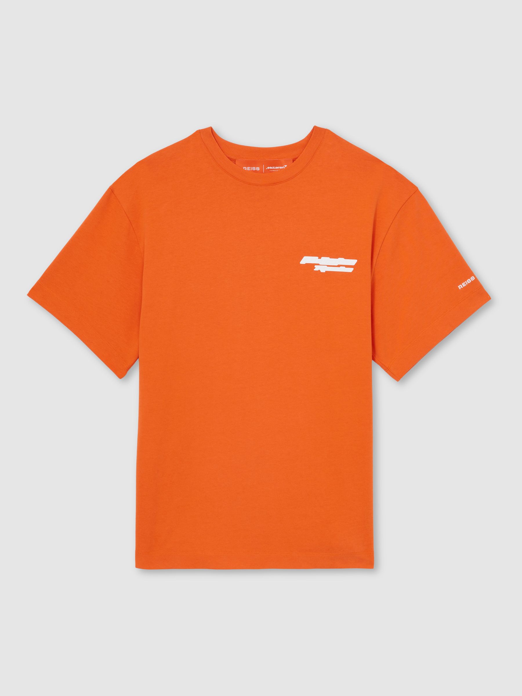 McLaren F1 Team Oversize Logo T-Shirt Unisex Fit in Papaya Orange - Image 2 of 9