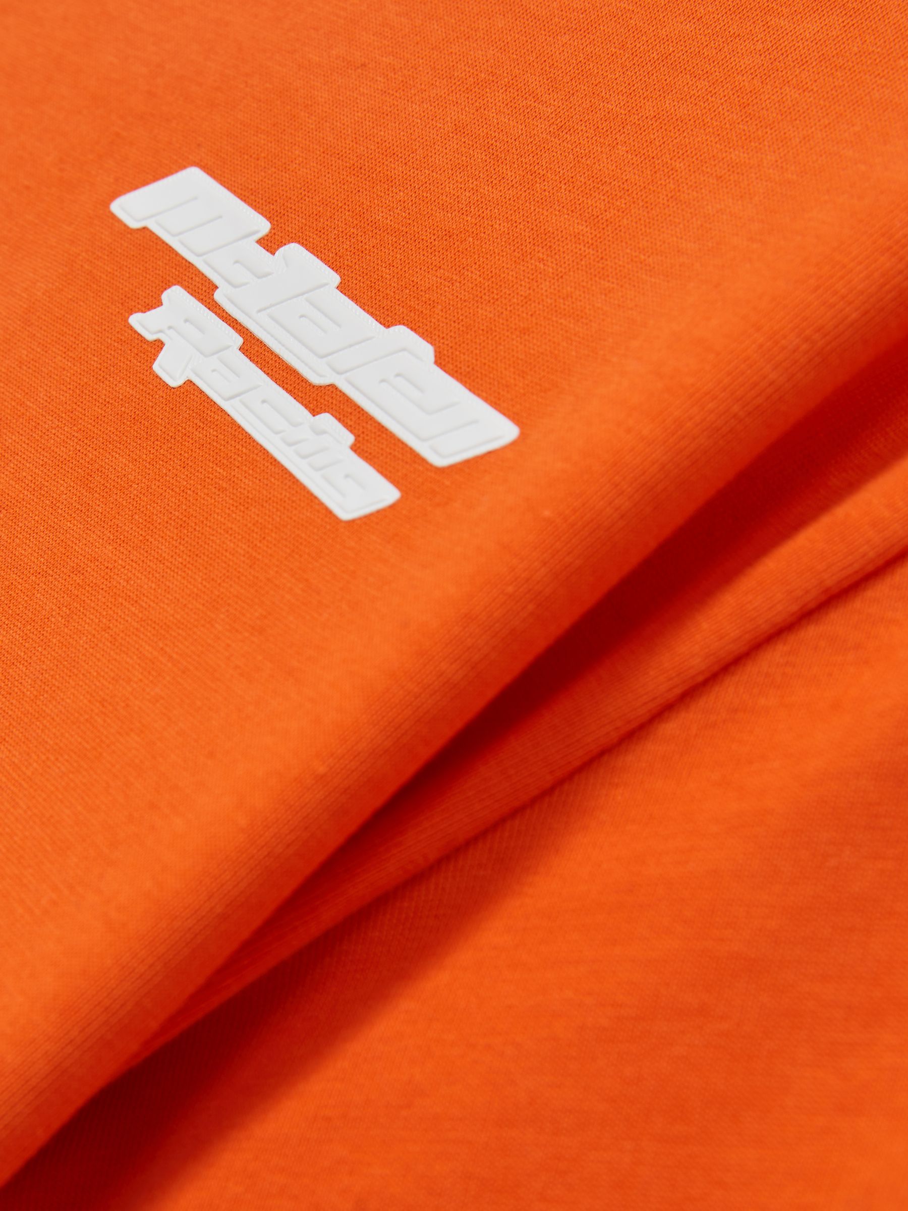 McLaren F1 Team Oversize Logo T-Shirt Unisex Fit in Papaya Orange - Image 9 of 9