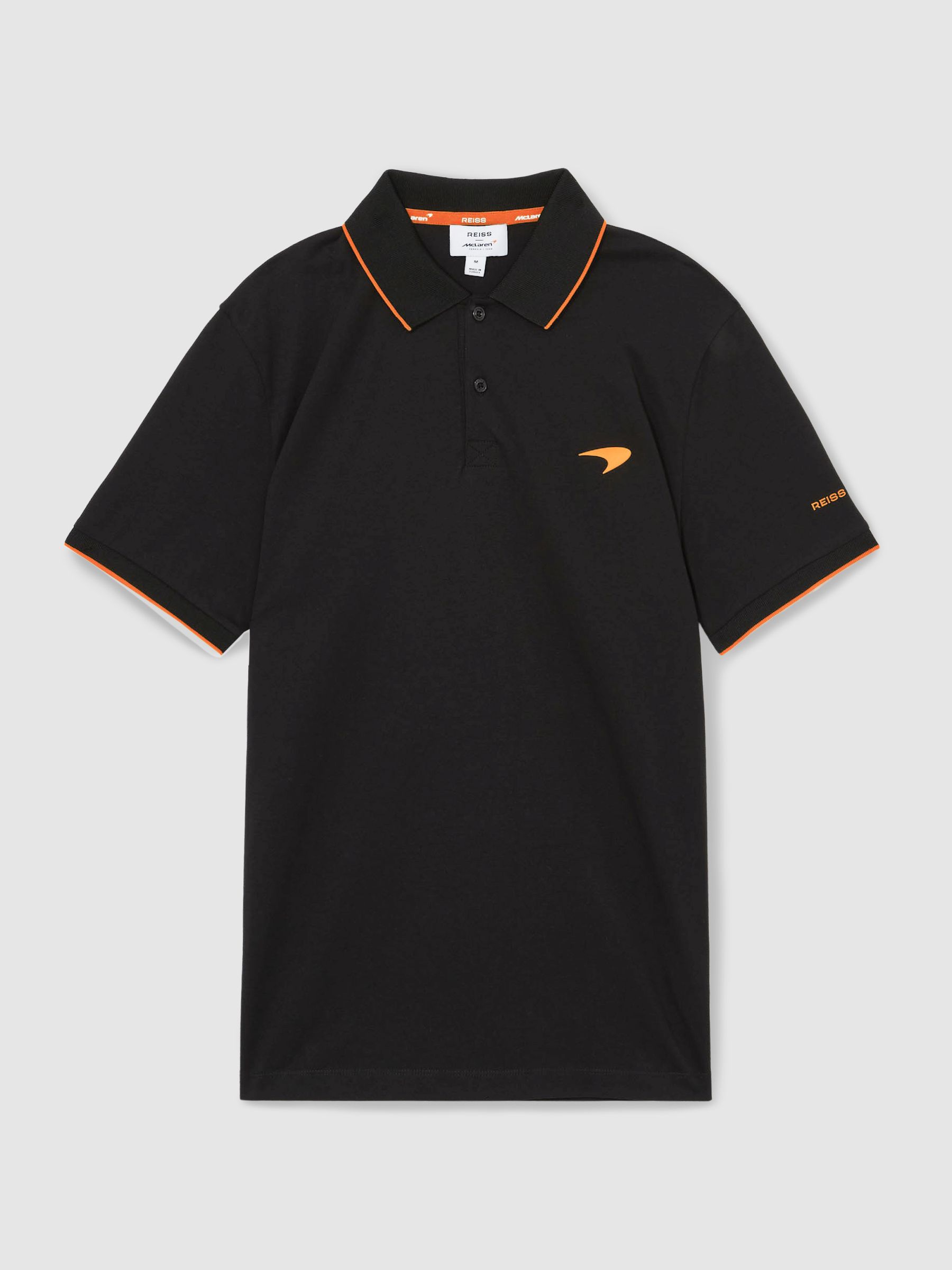 McLaren F1 Team Cotton Polo Shirt in Black - Image 2 of 9