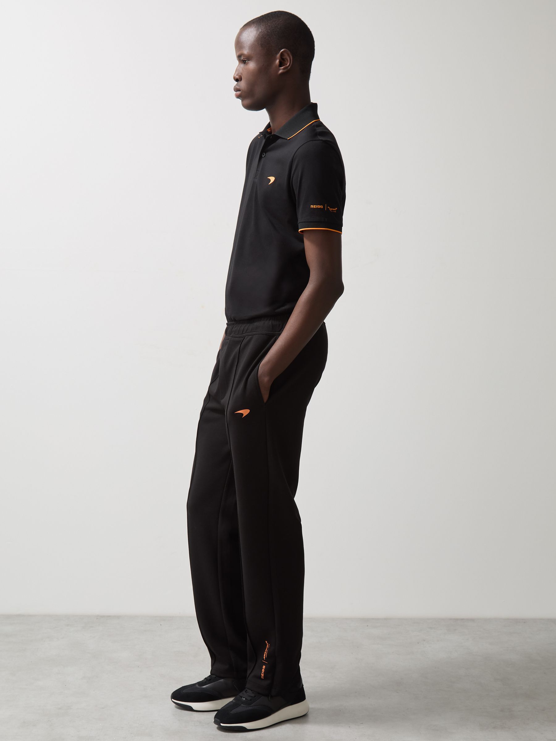 McLaren F1 Team Cotton Polo Shirt in Black - Image 3 of 9