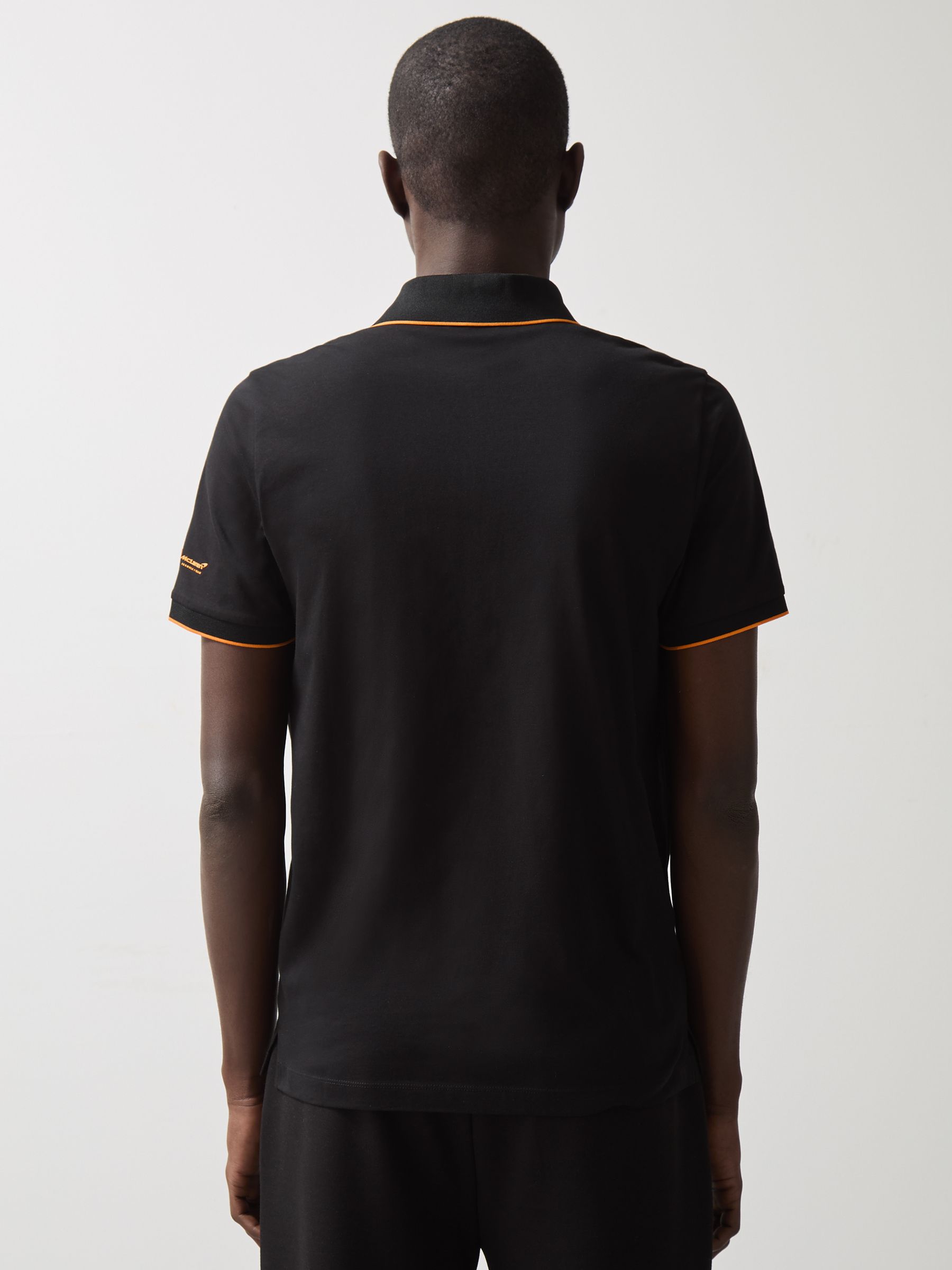McLaren F1 Team Cotton Polo Shirt in Black - Image 5 of 9