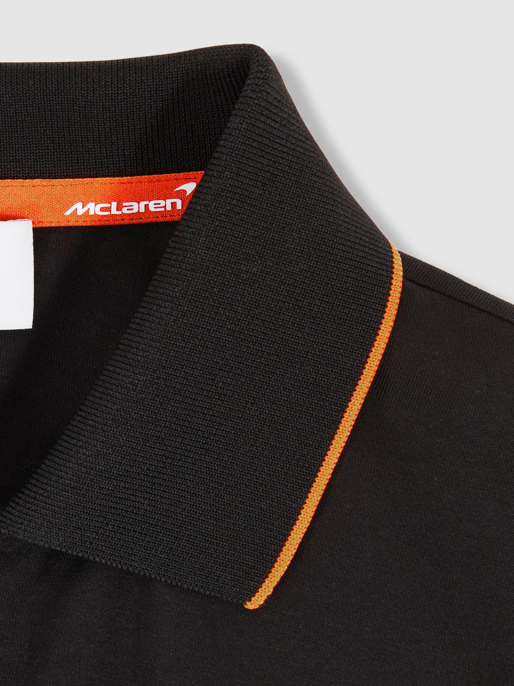 McLaren F1 Team Cotton Polo Shirt in Black - Image 8 of 9