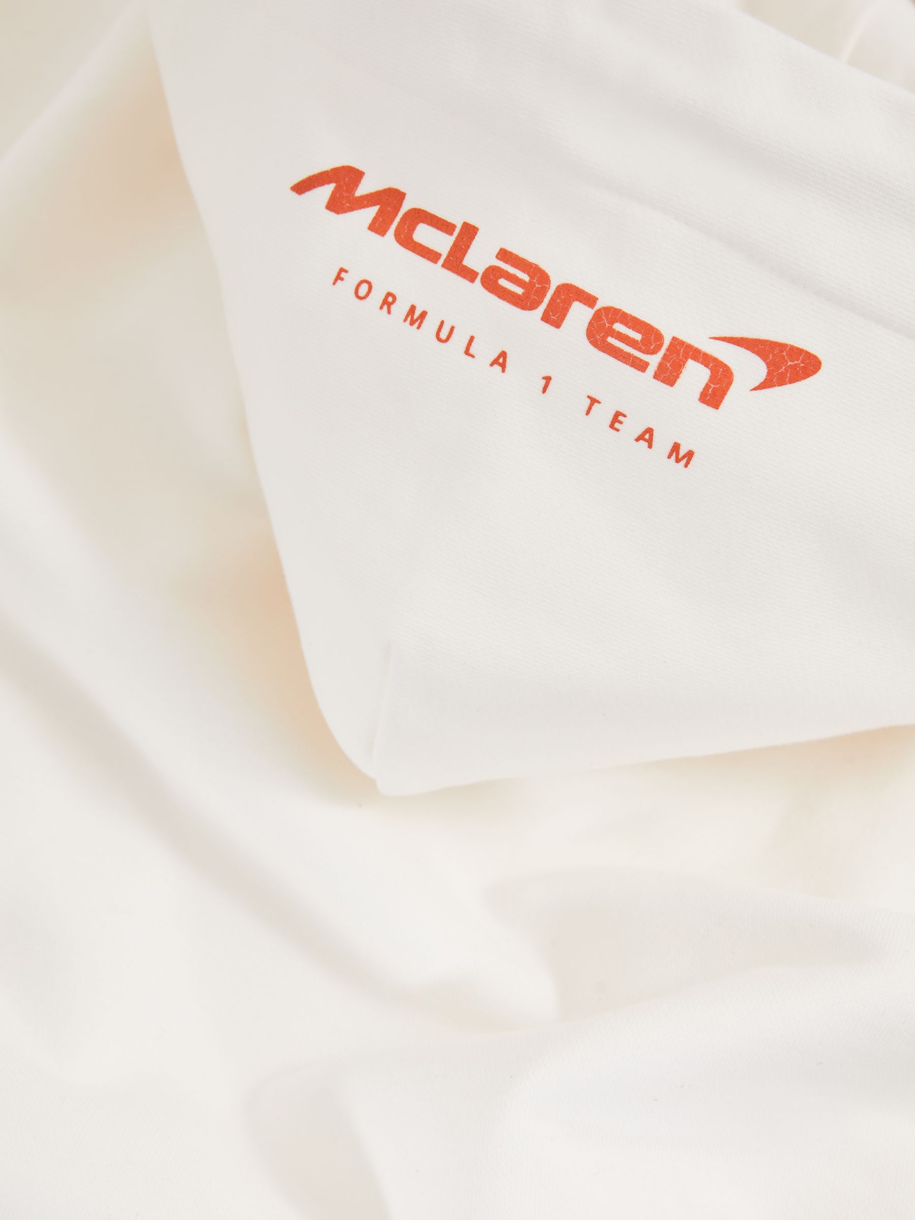 McLaren F1 Team Oversize Toggle Hoodie Unisex Fit in White - Image 10 of 10