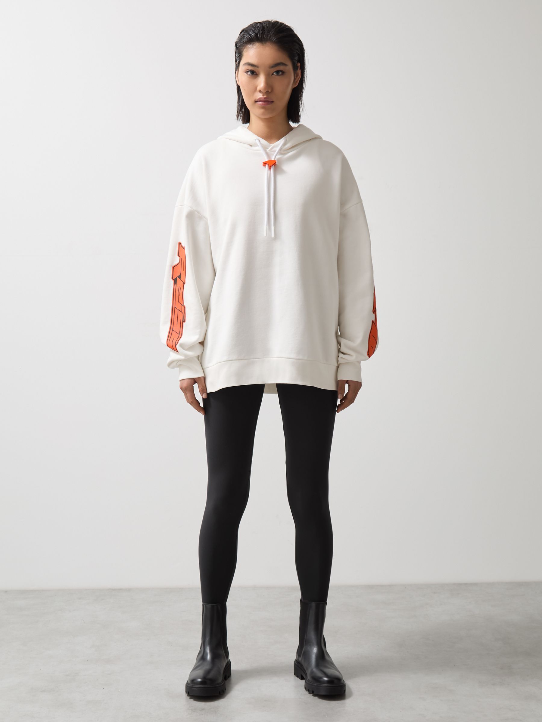 McLaren F1 Team Oversize Toggle Hoodie Unisex Fit in White - Image 5 of 10