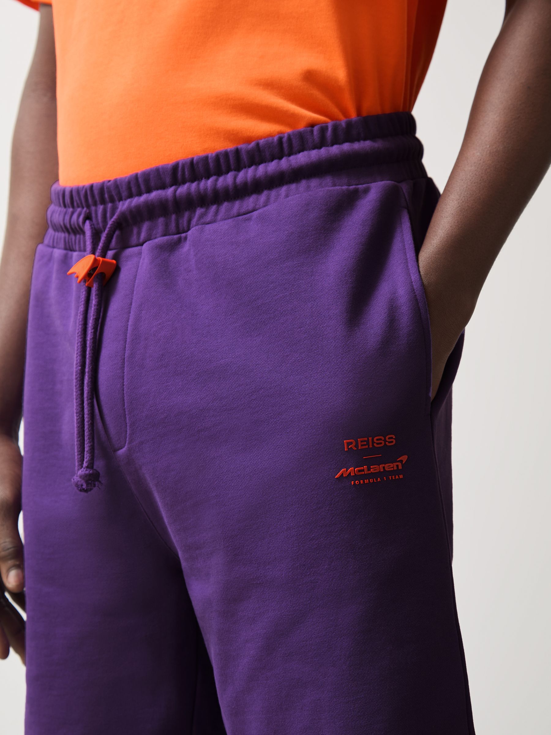McLaren F1 Team Drawstring Shorts in Purple - Image 4 of 8