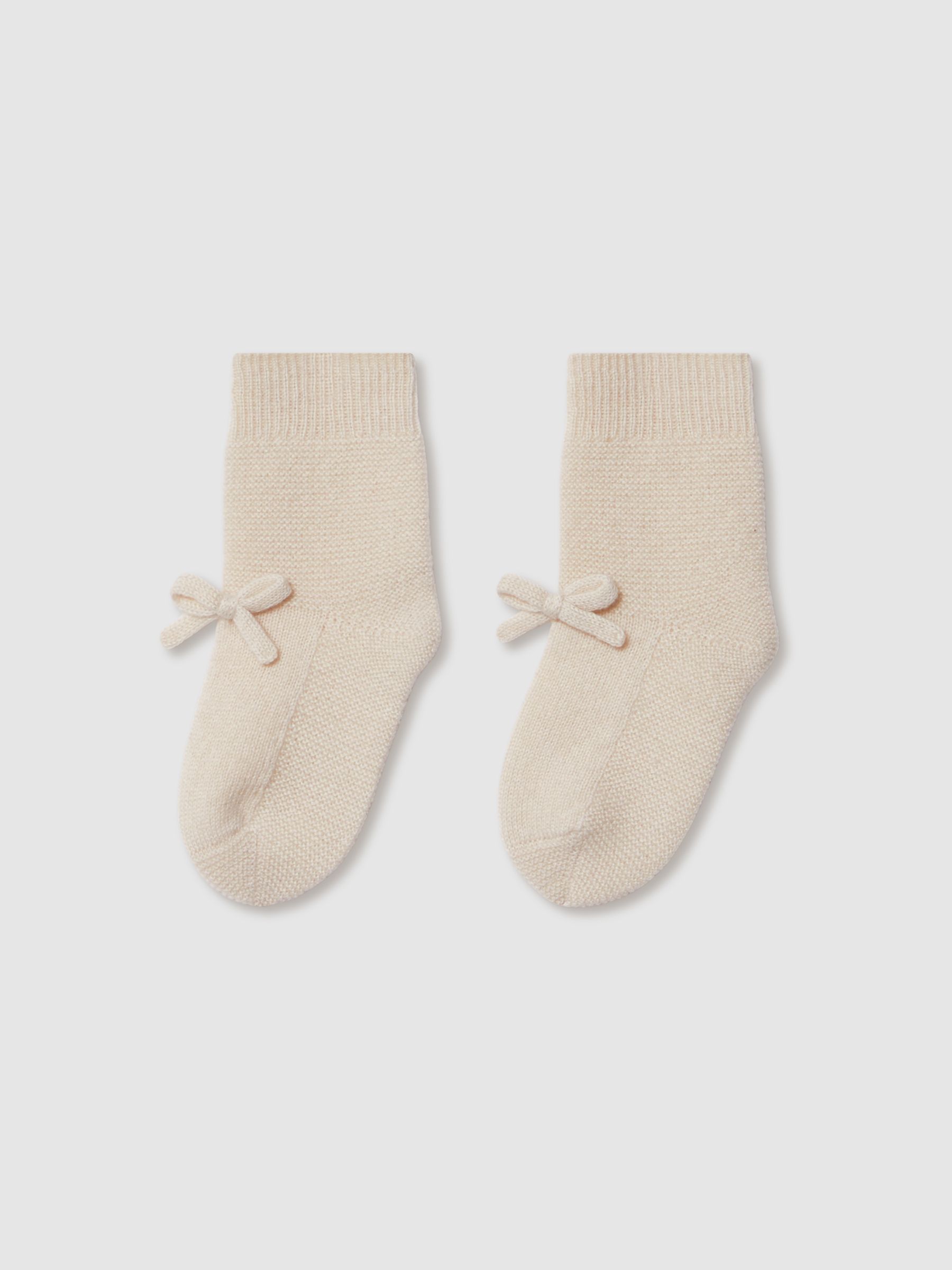 2 Pack Cashmere Boots And Mittens Set in Ivory - Image 2 of 5