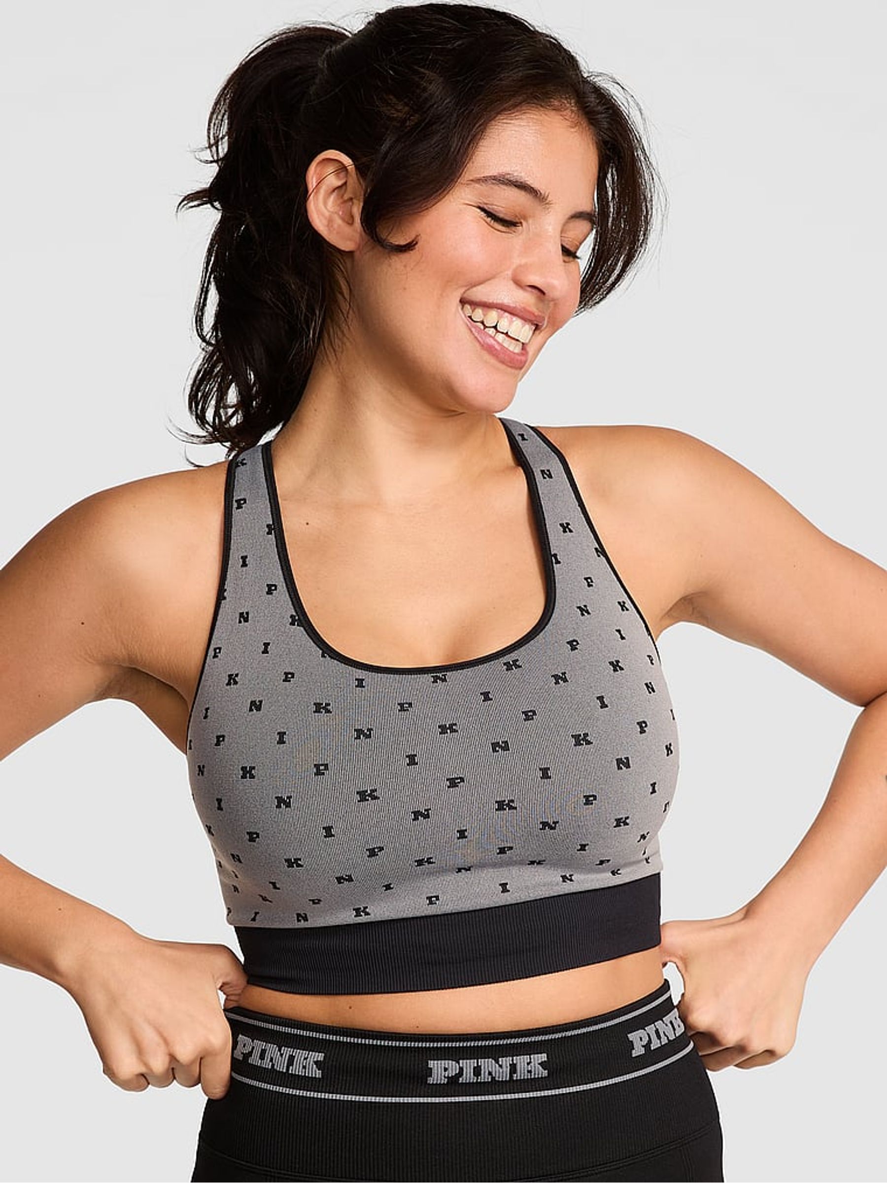 Black Reversible Sports Bra - Image 1 of 2