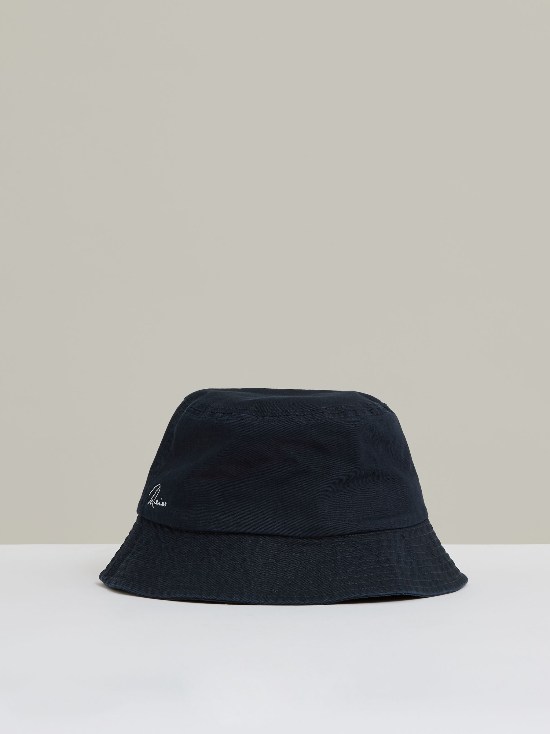Cotton Logo-Embroidered Bucket Hat in Navy - Image 3 of 4