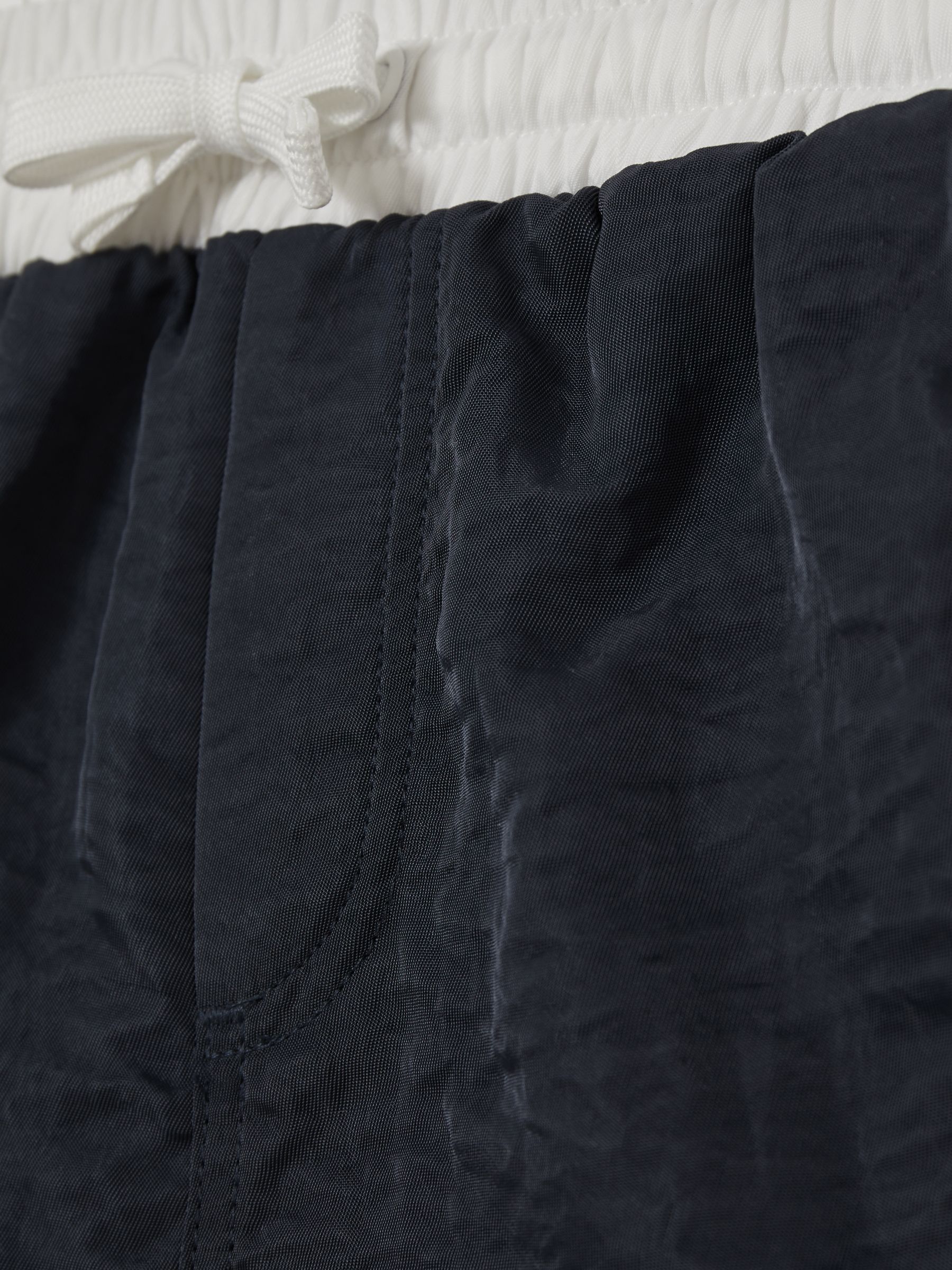 Junior Colourblock Piped Swim Shorts in Navy/White - Image 4 of 4