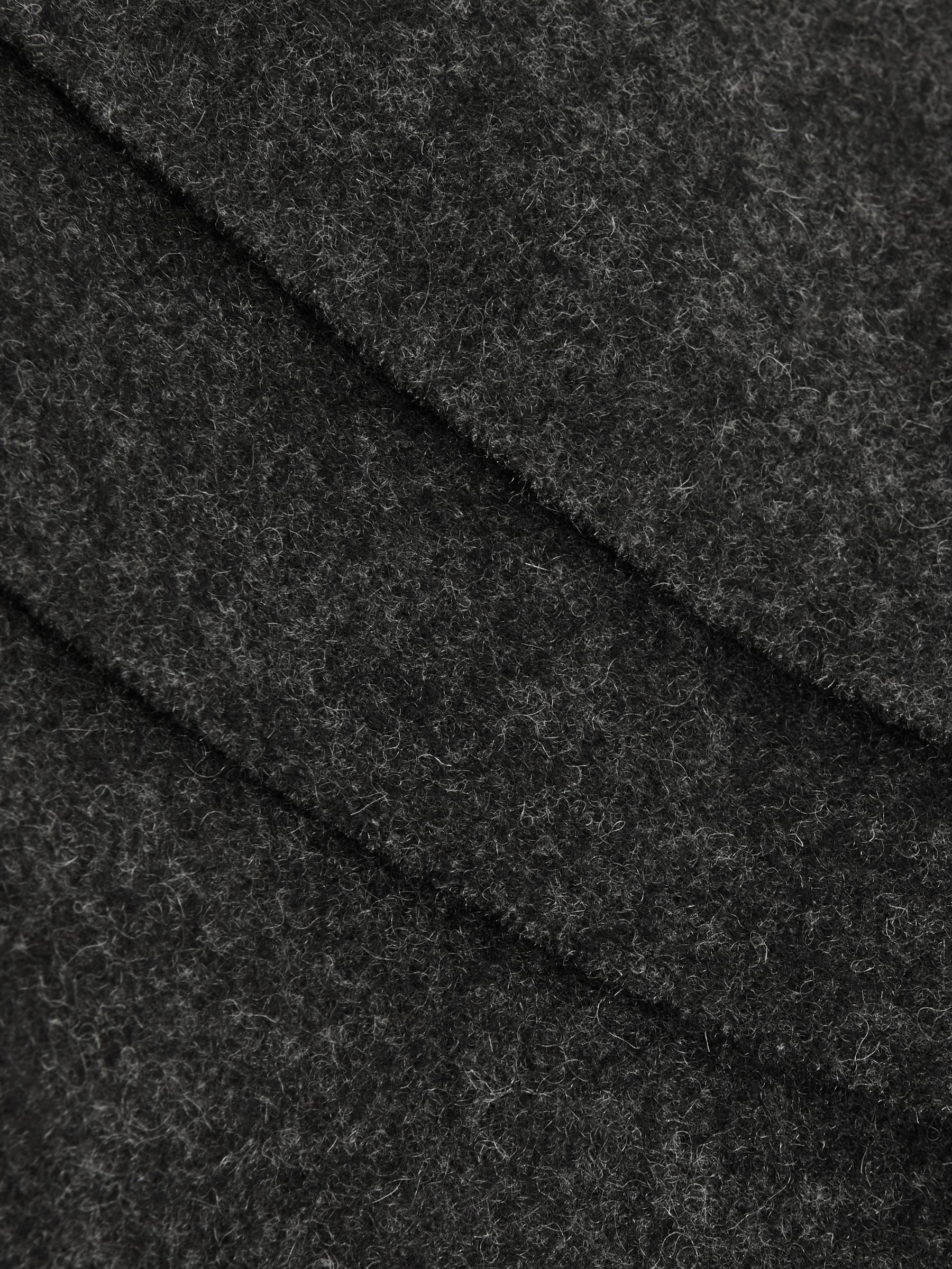 Wool and Cashmere Scarf in Charcoal - Image 4 of 4