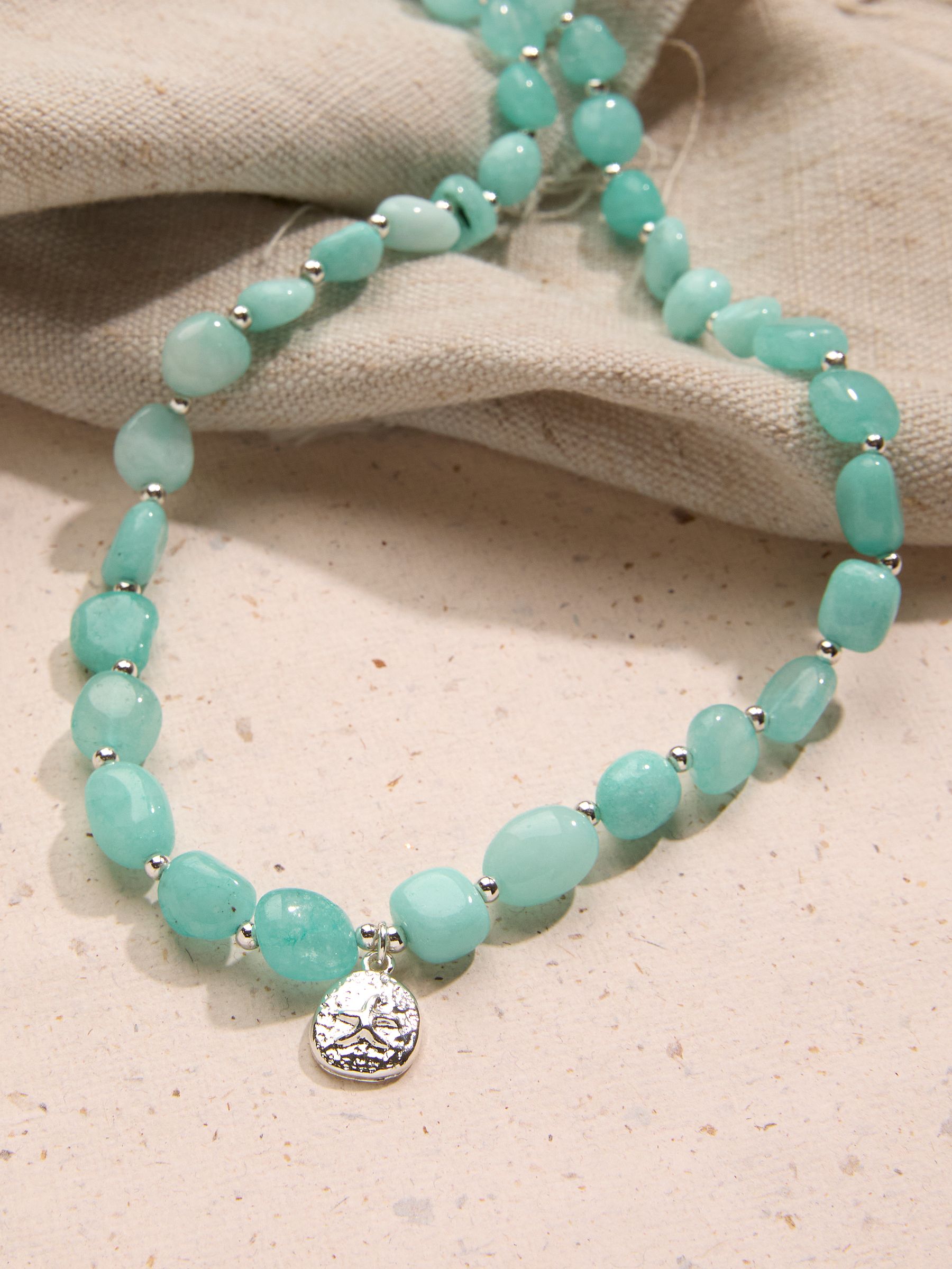 Turquoise Blue MCS Necklace - Image 2 of 2