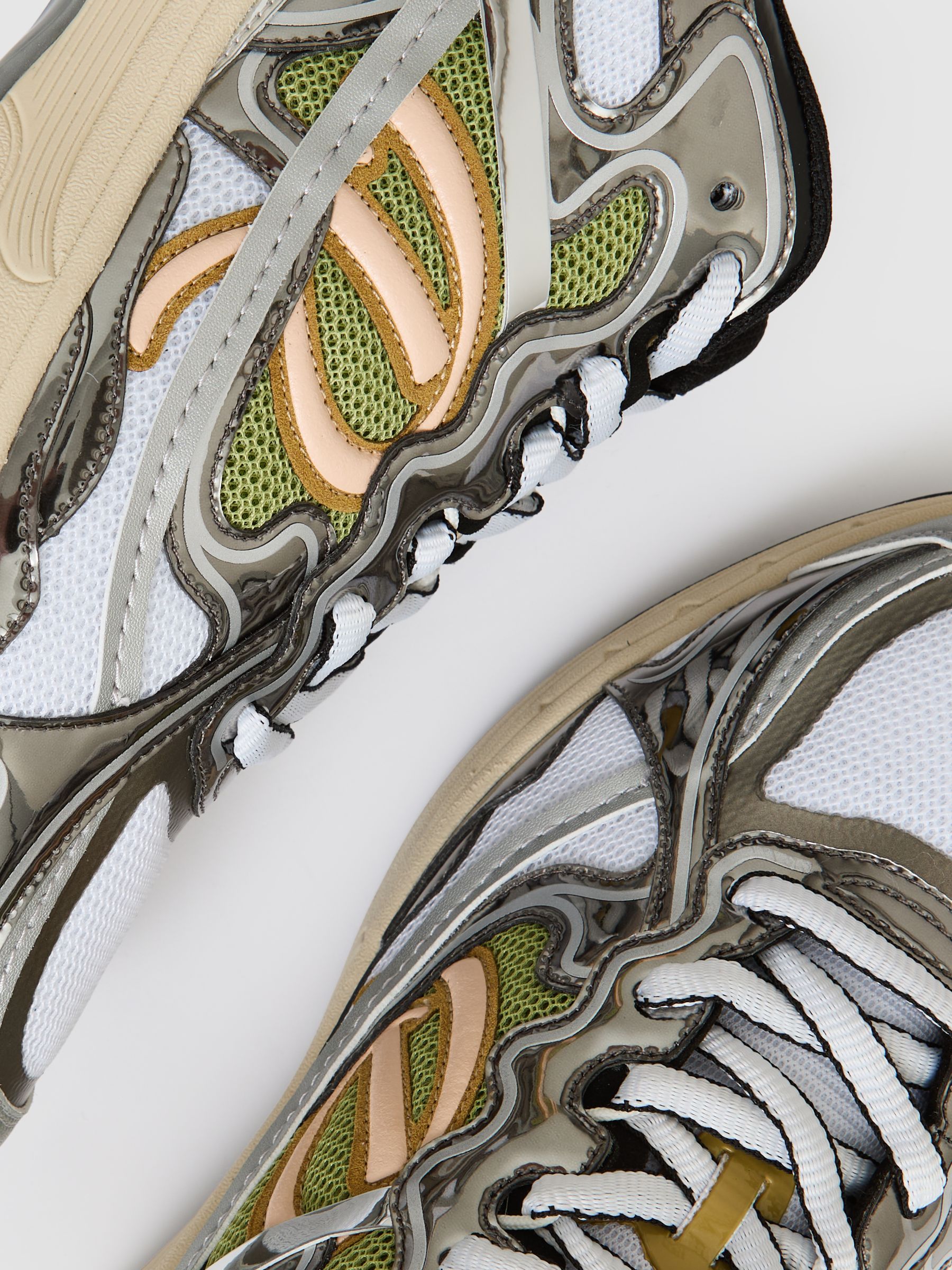 Overlay Logo Running Trainers in Gunmetal/Black - Image 5 of 5