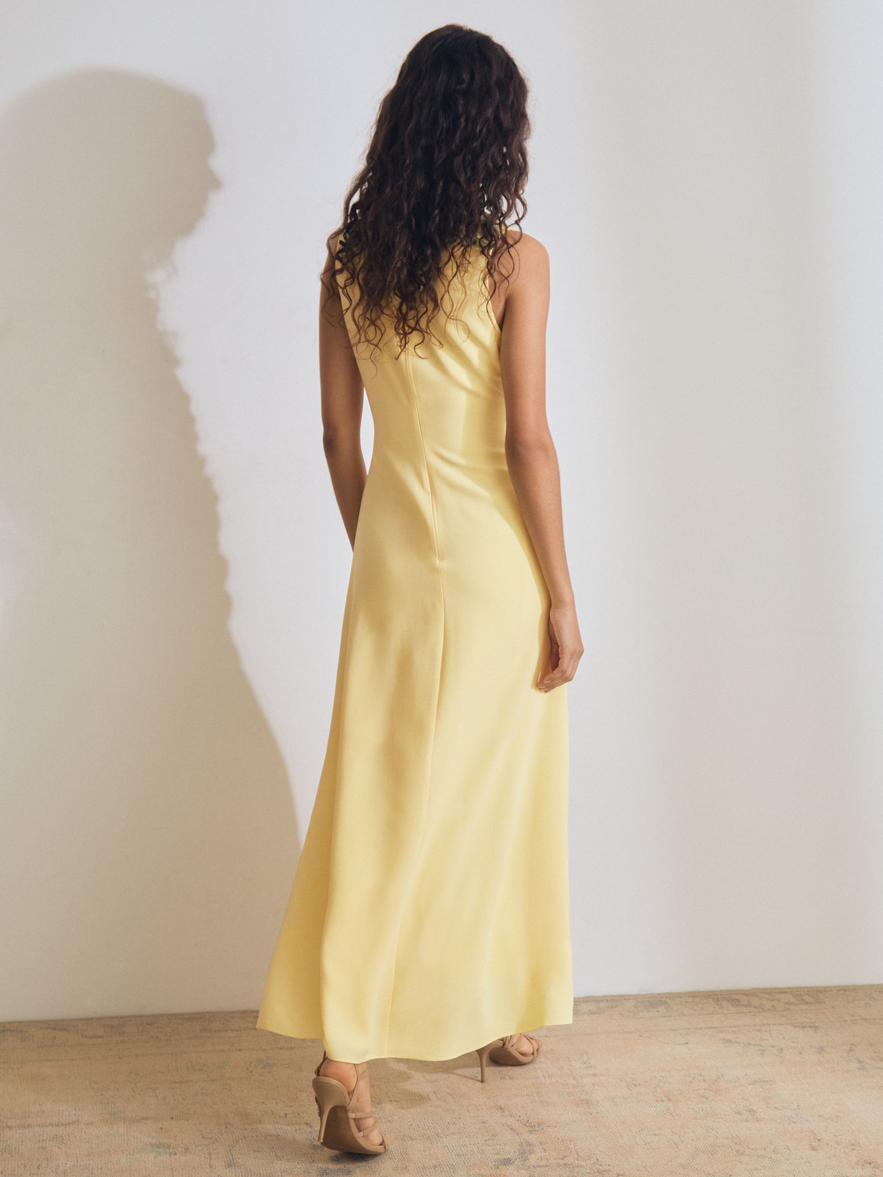 Atelier Embellished-Shoulder Maxi Dress in Yellow - Image 4 of 5