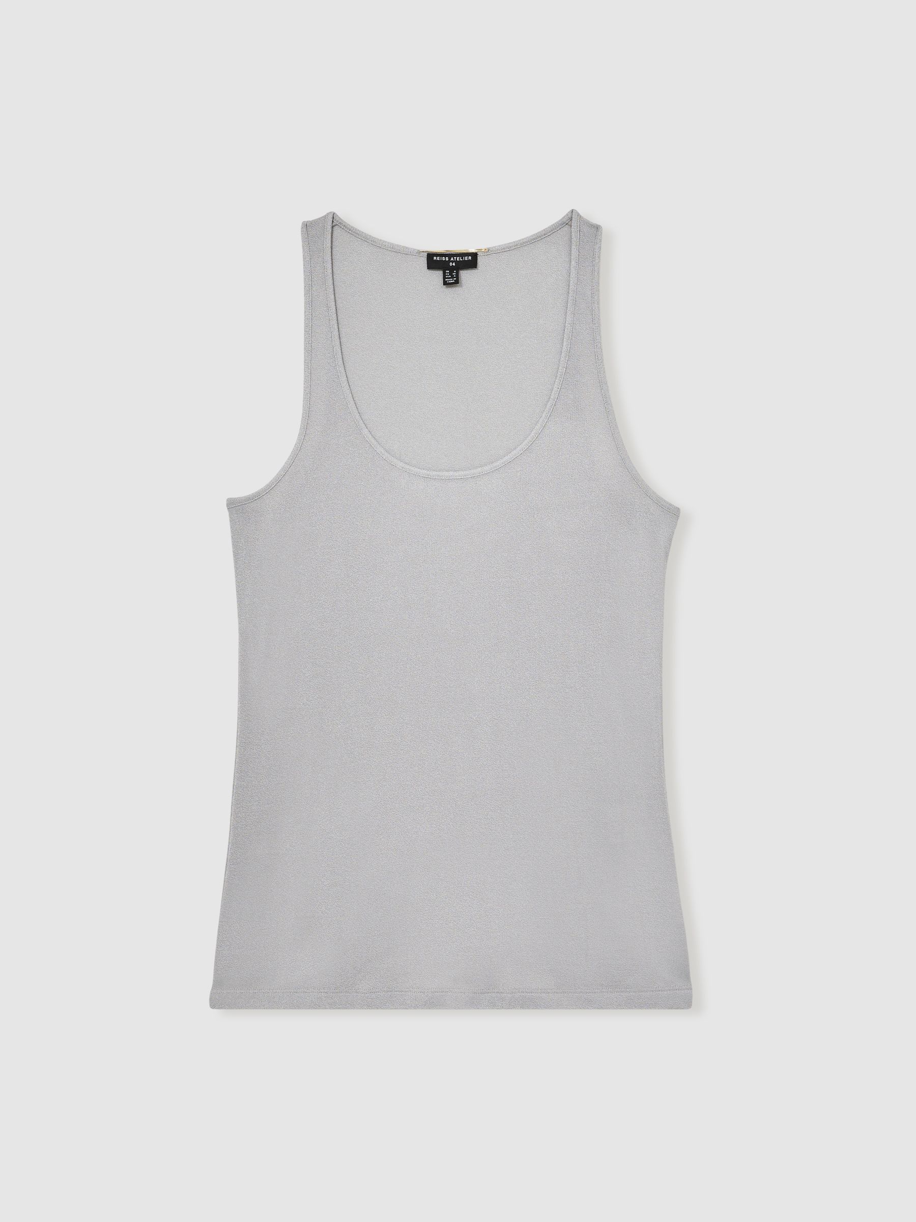 Atelier Scoop-Neck Vest in Silver - Image 2 of 6
