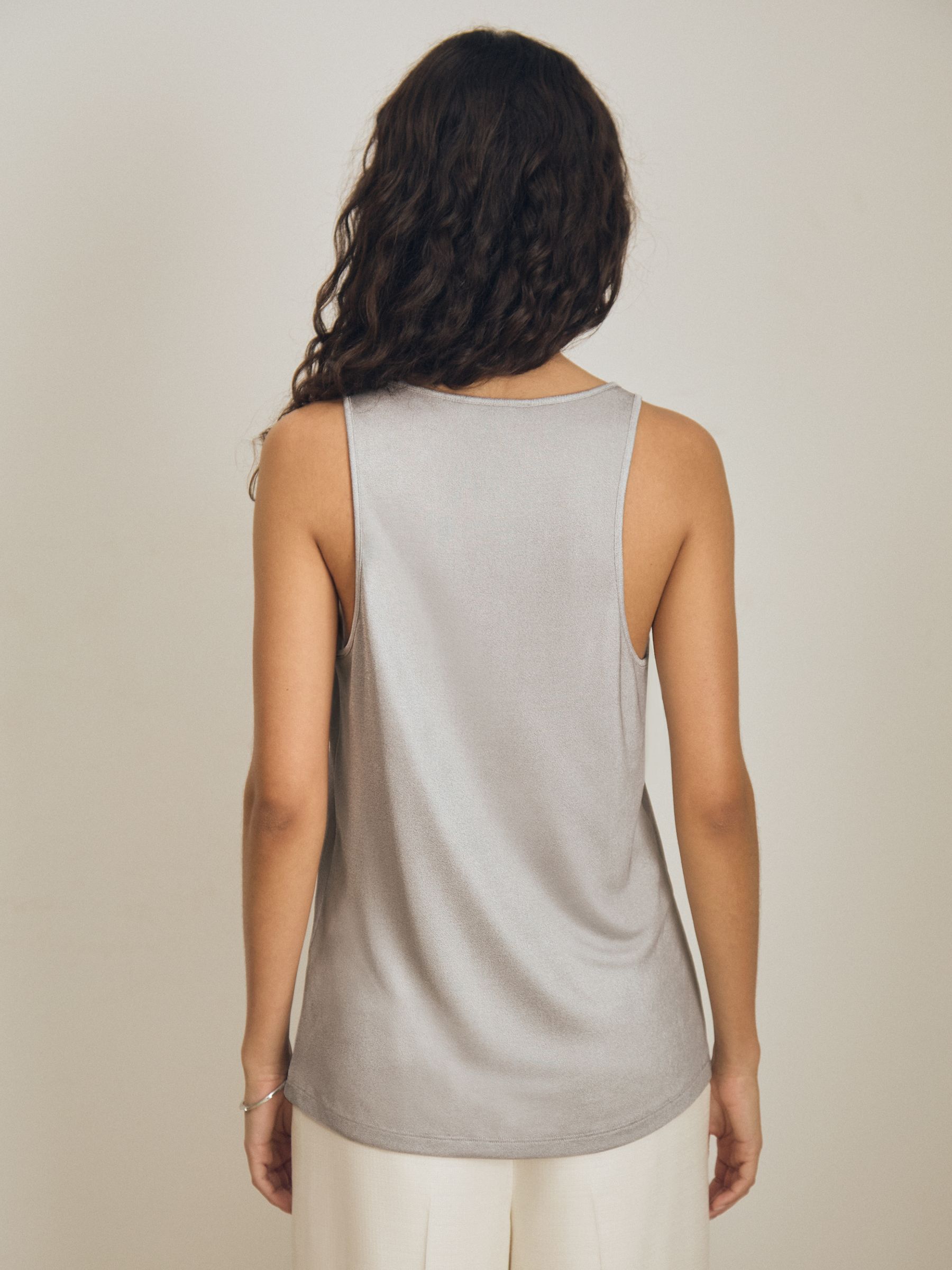 Atelier Scoop-Neck Vest in Silver - Image 5 of 6