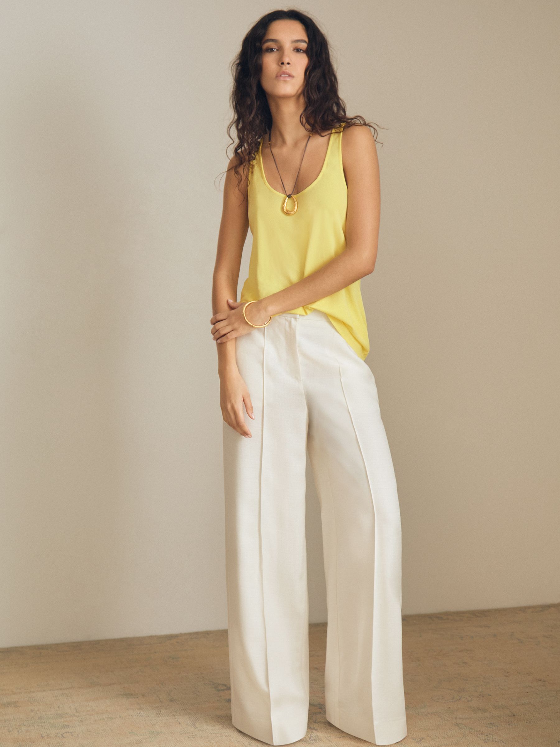 Atelier Scoop Neck Vest in Lemon - image 3